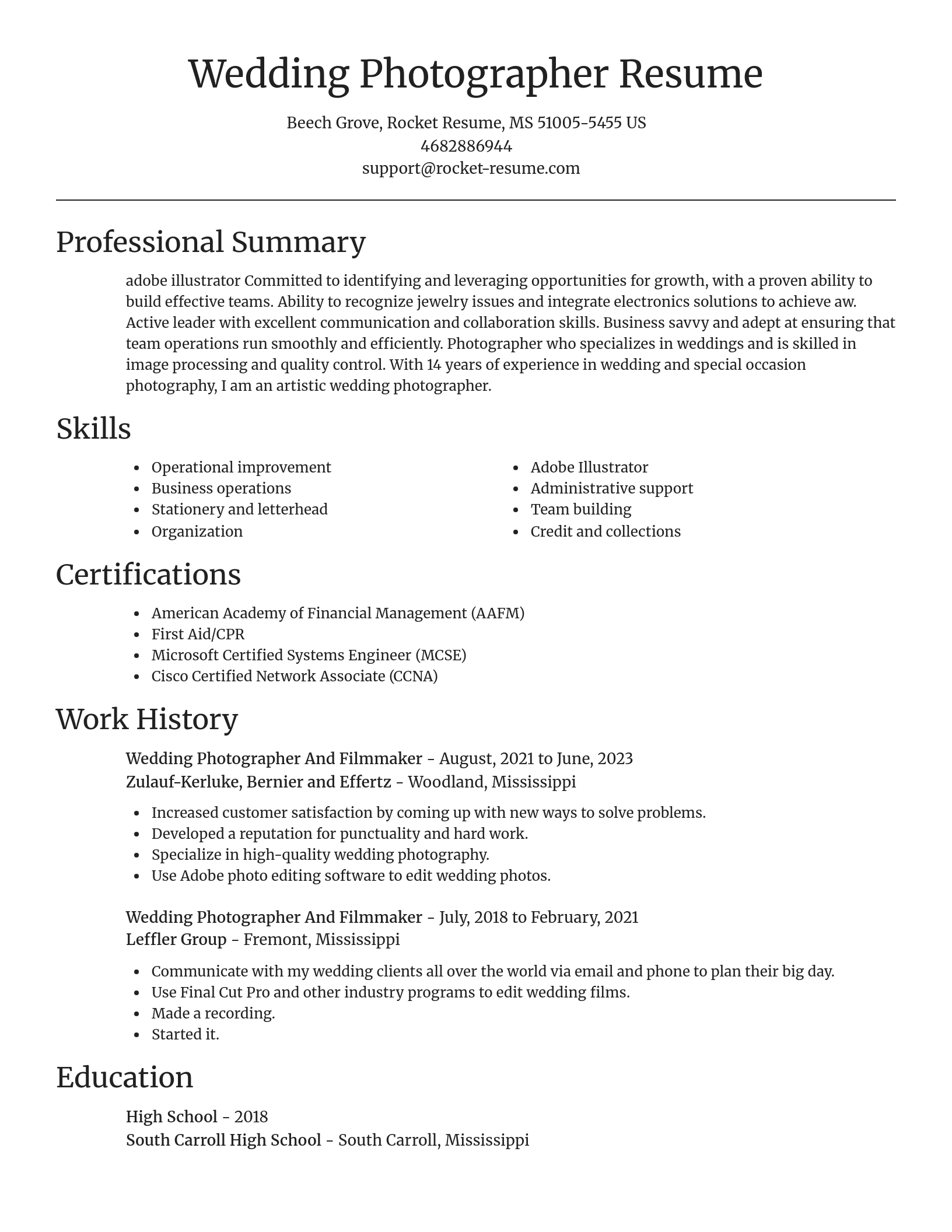 Focal Point resume template