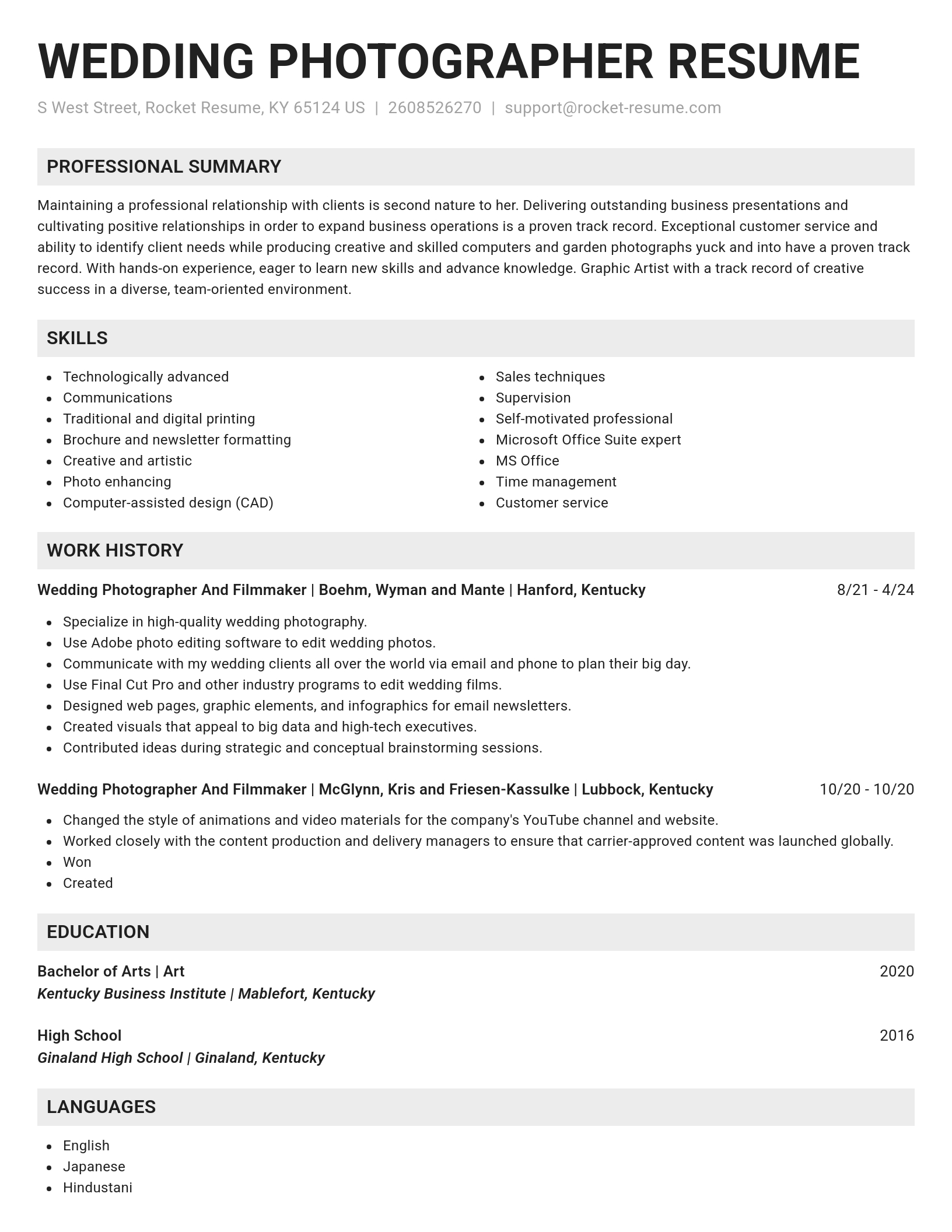 Genius resume template