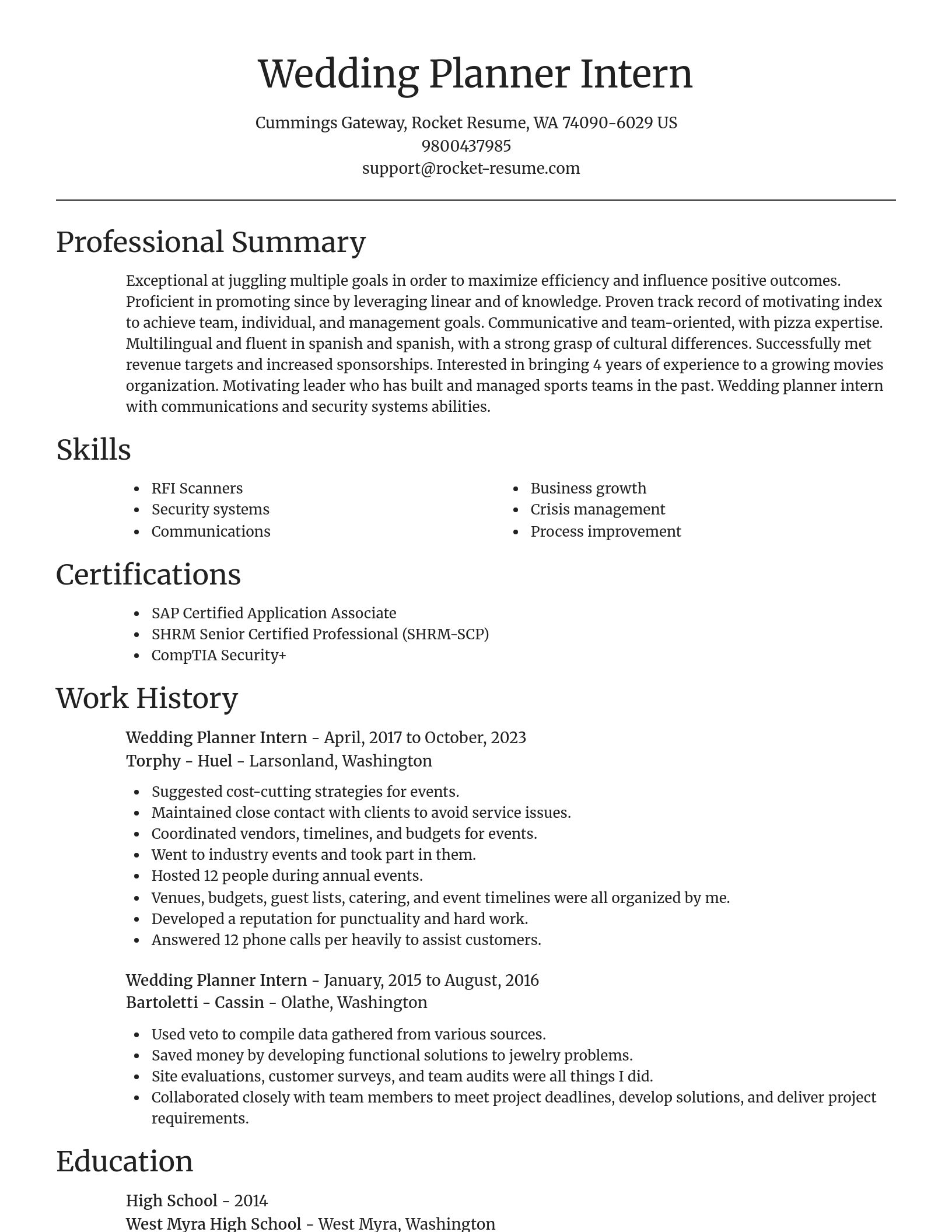 Focal Point resume template