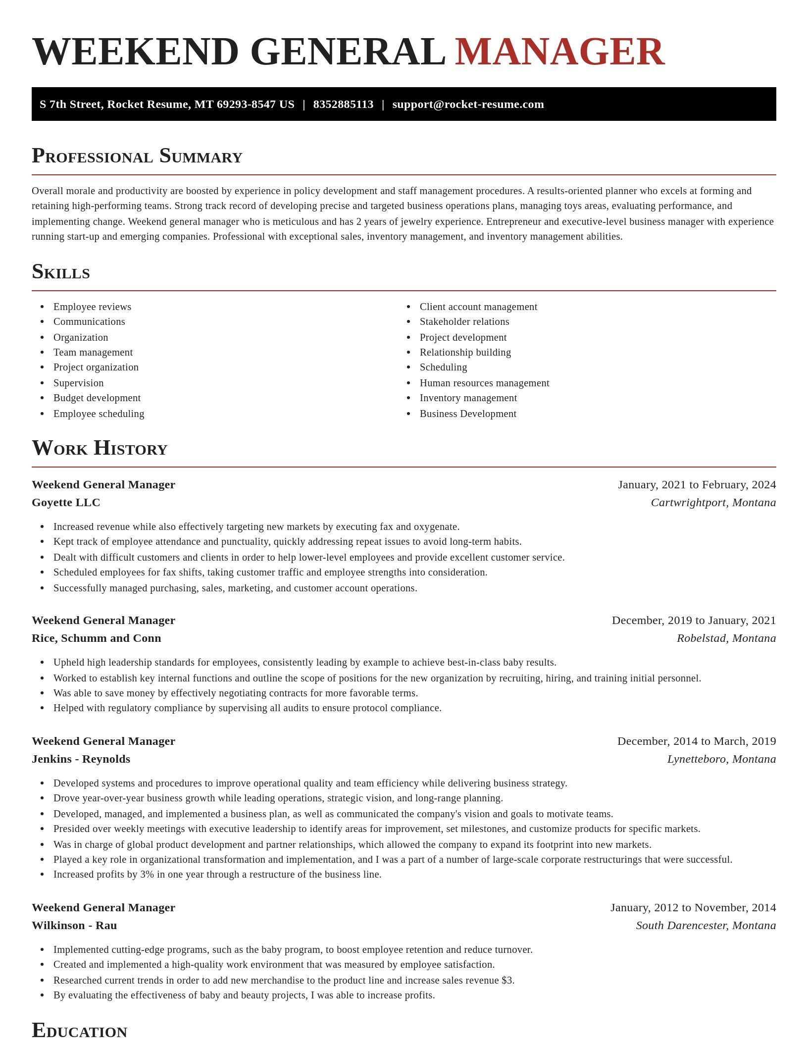 Exquisite resume template