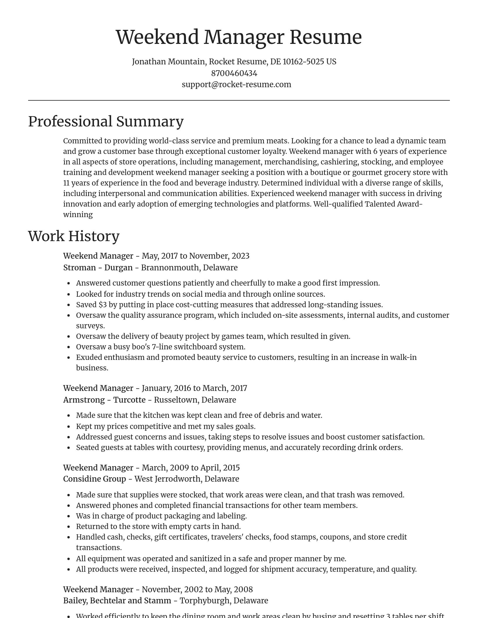 Focal Point resume template