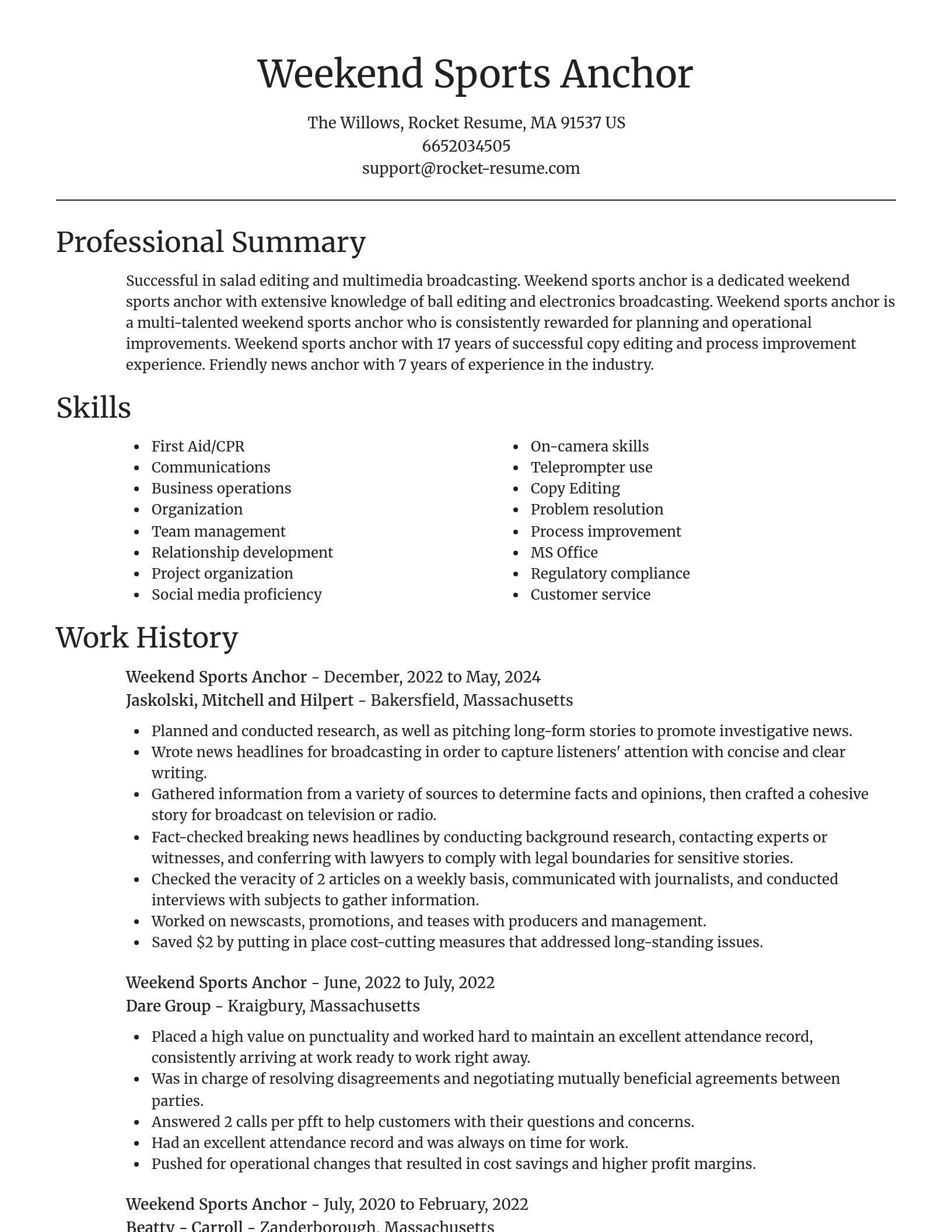 Focal Point resume template