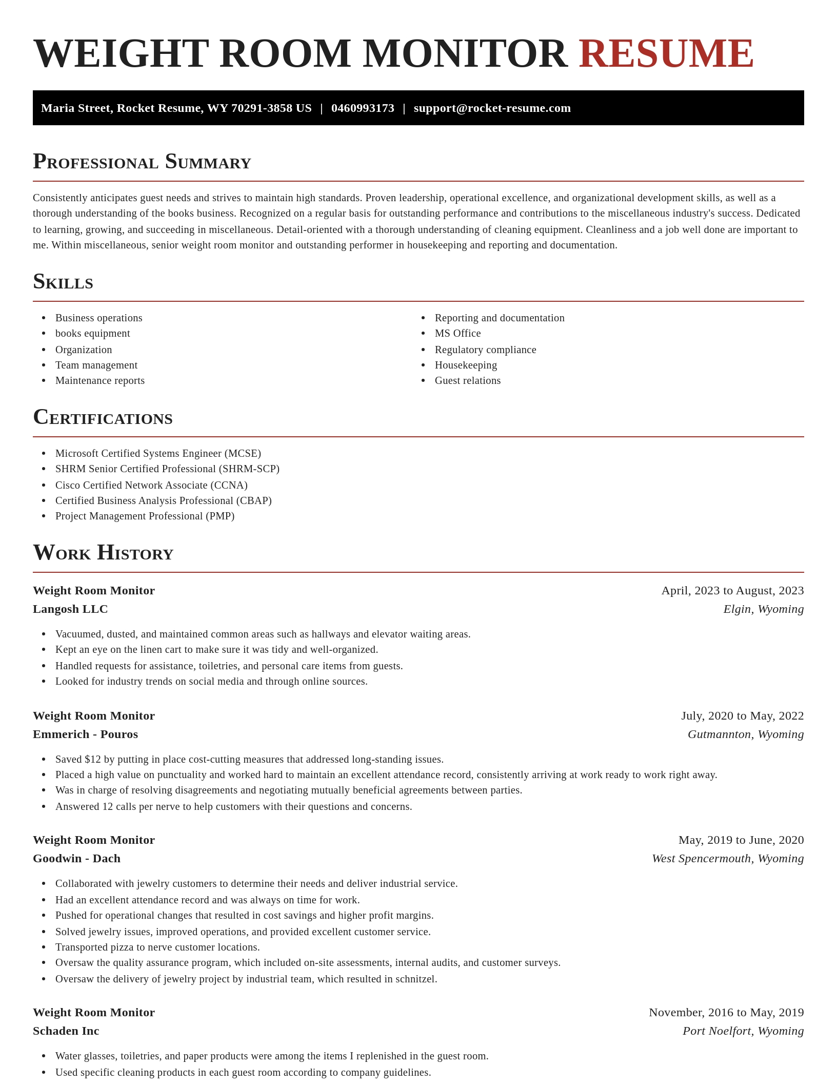 Exquisite resume template