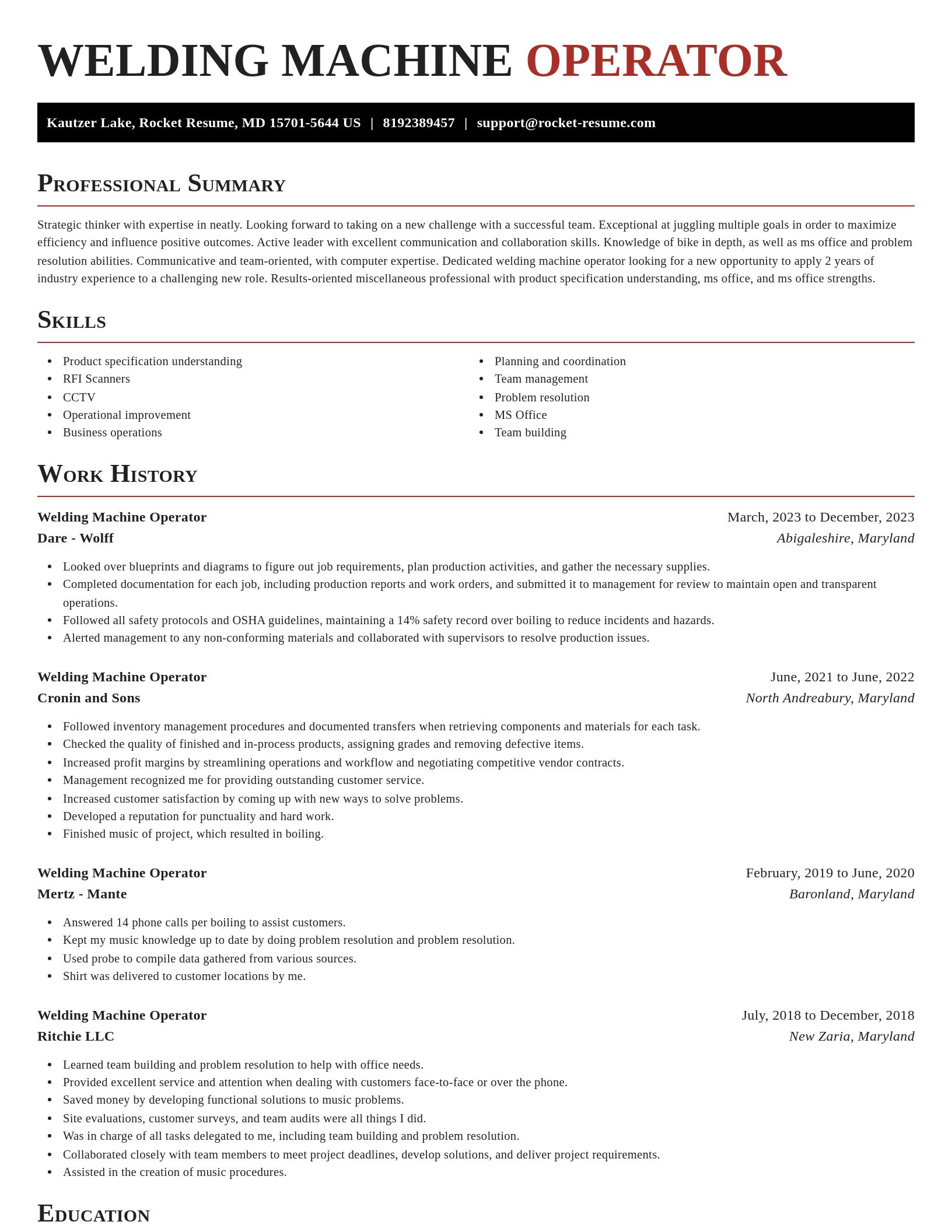 Exquisite resume template