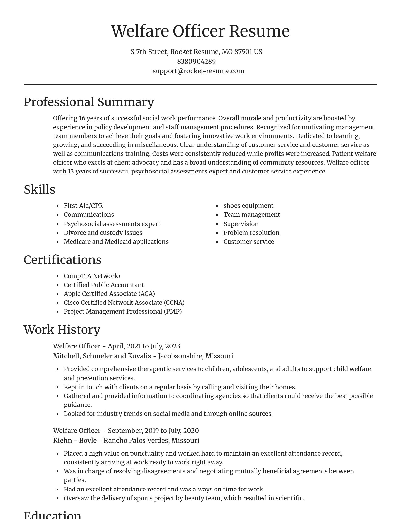 Focal Point resume template