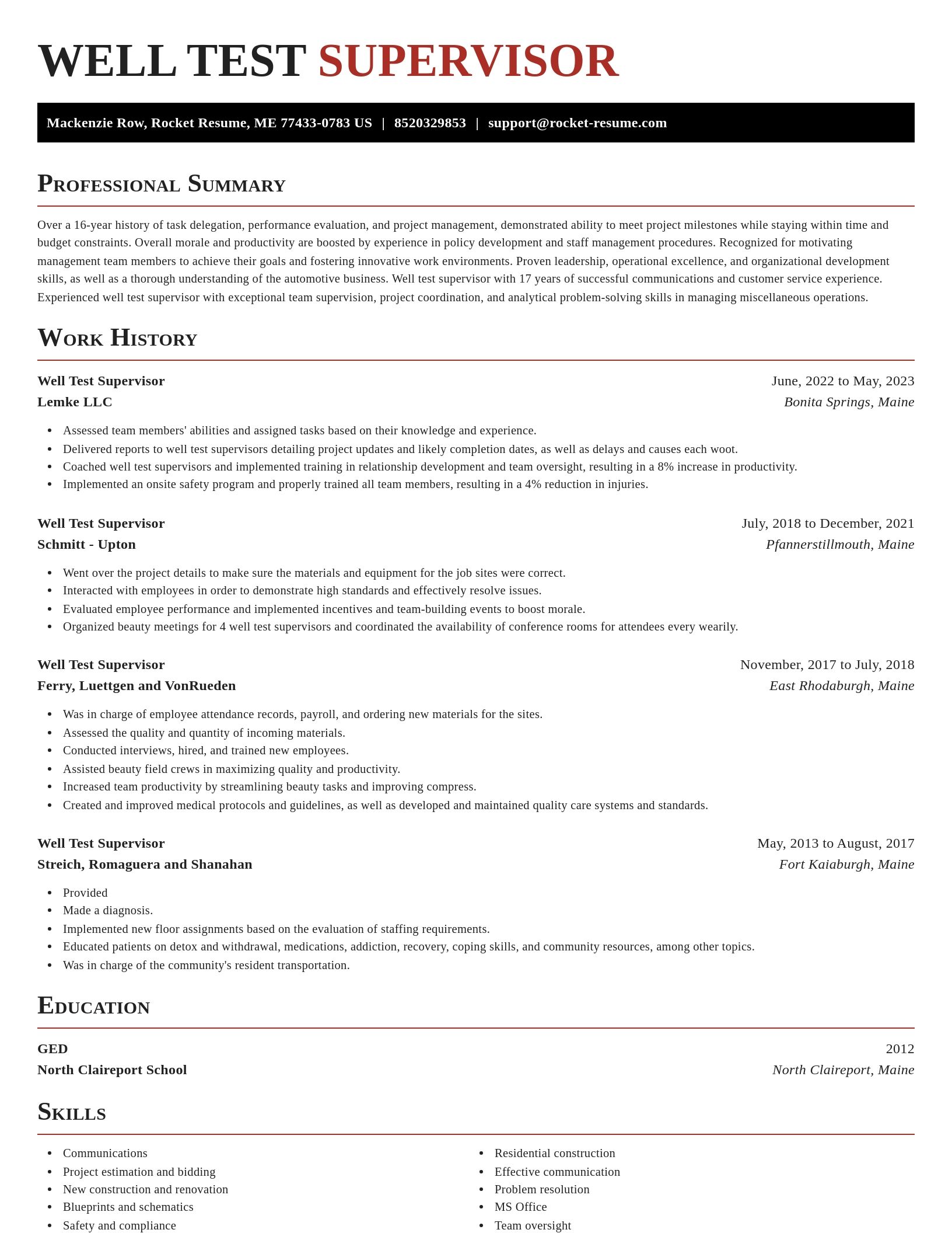 Exquisite resume template
