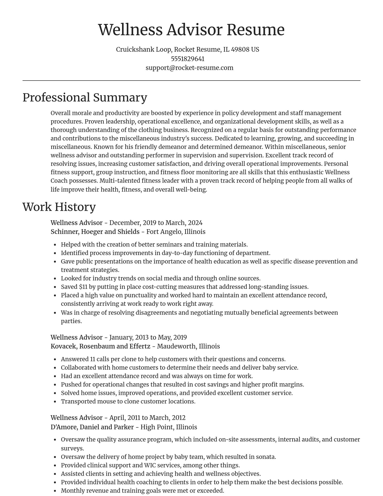 Focal Point resume template