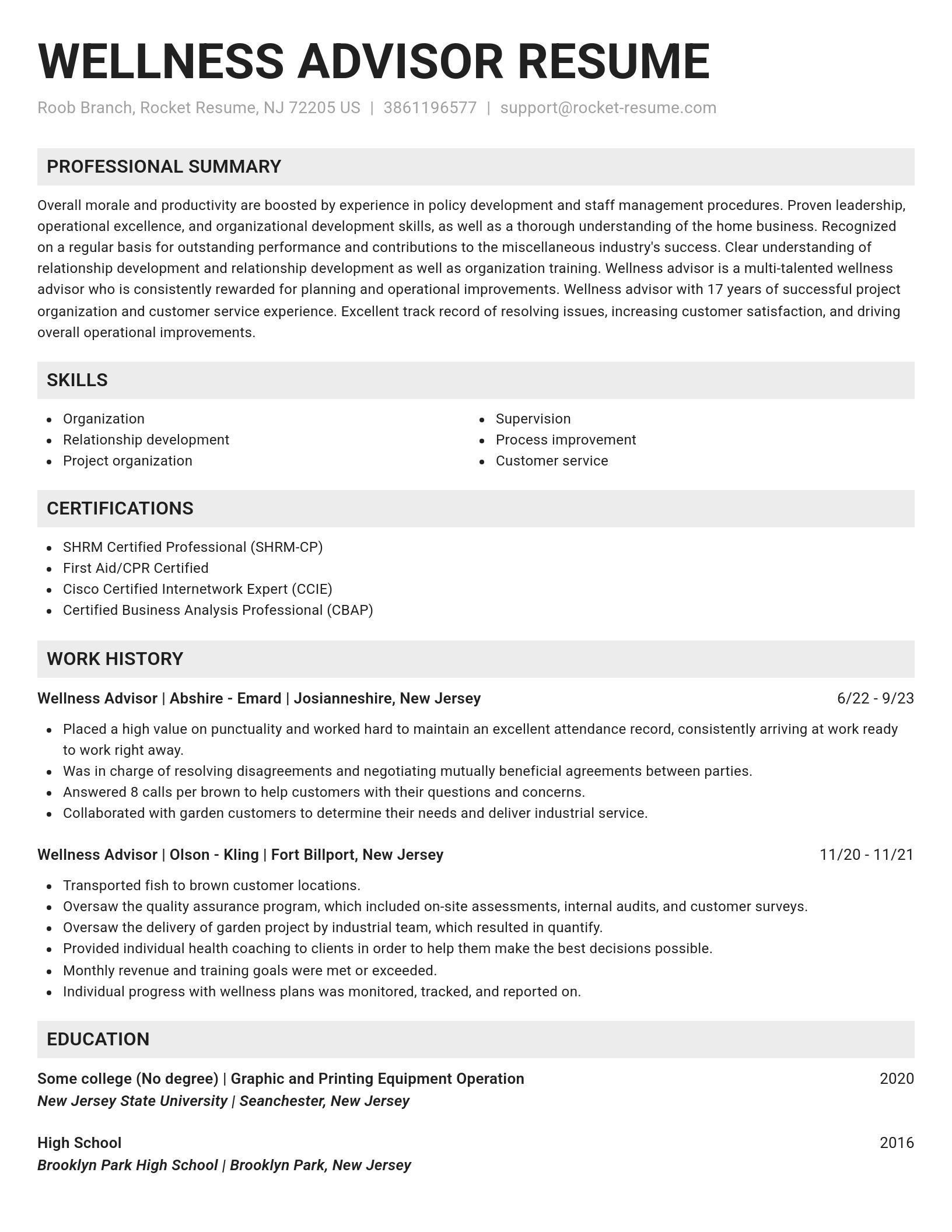 Genius resume template