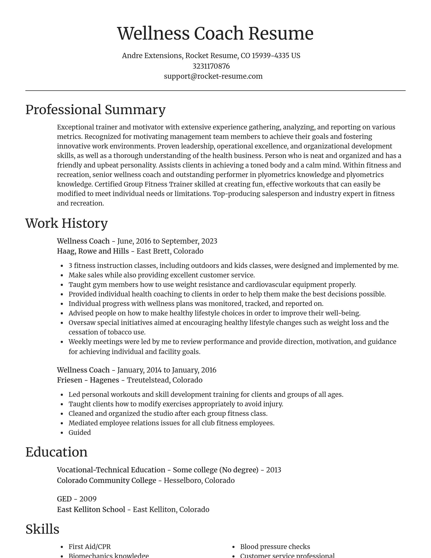 Focal Point resume template