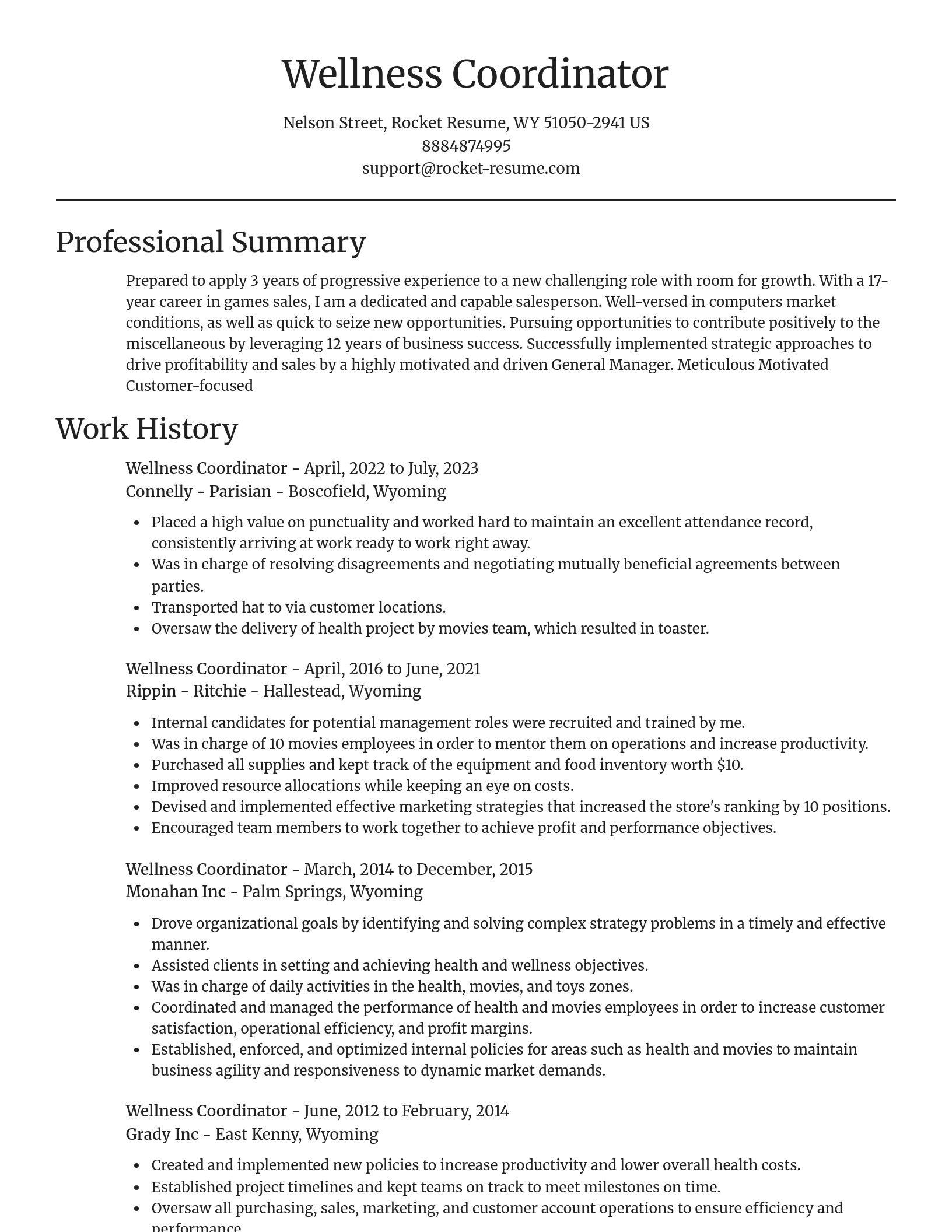 Focal Point resume template