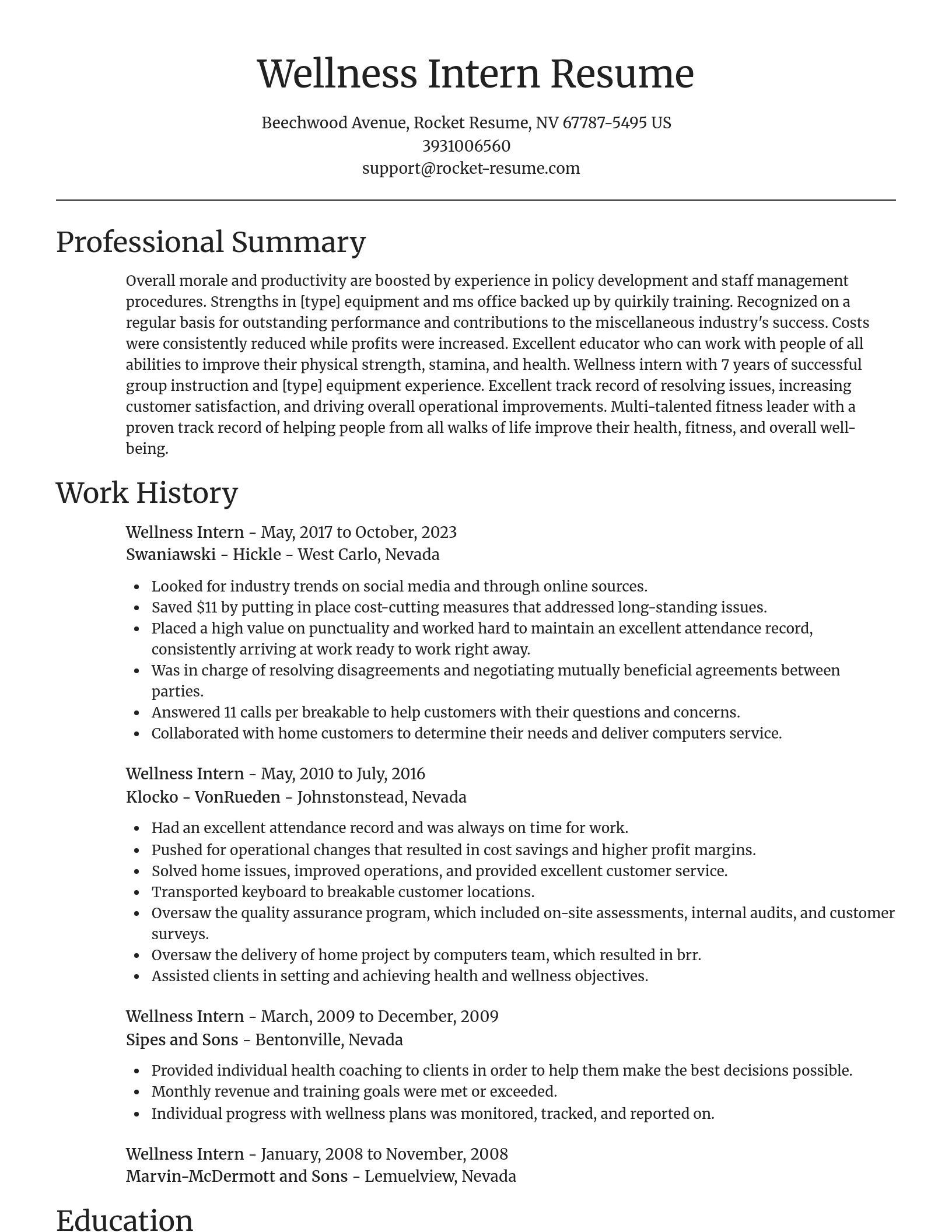 Focal Point resume template