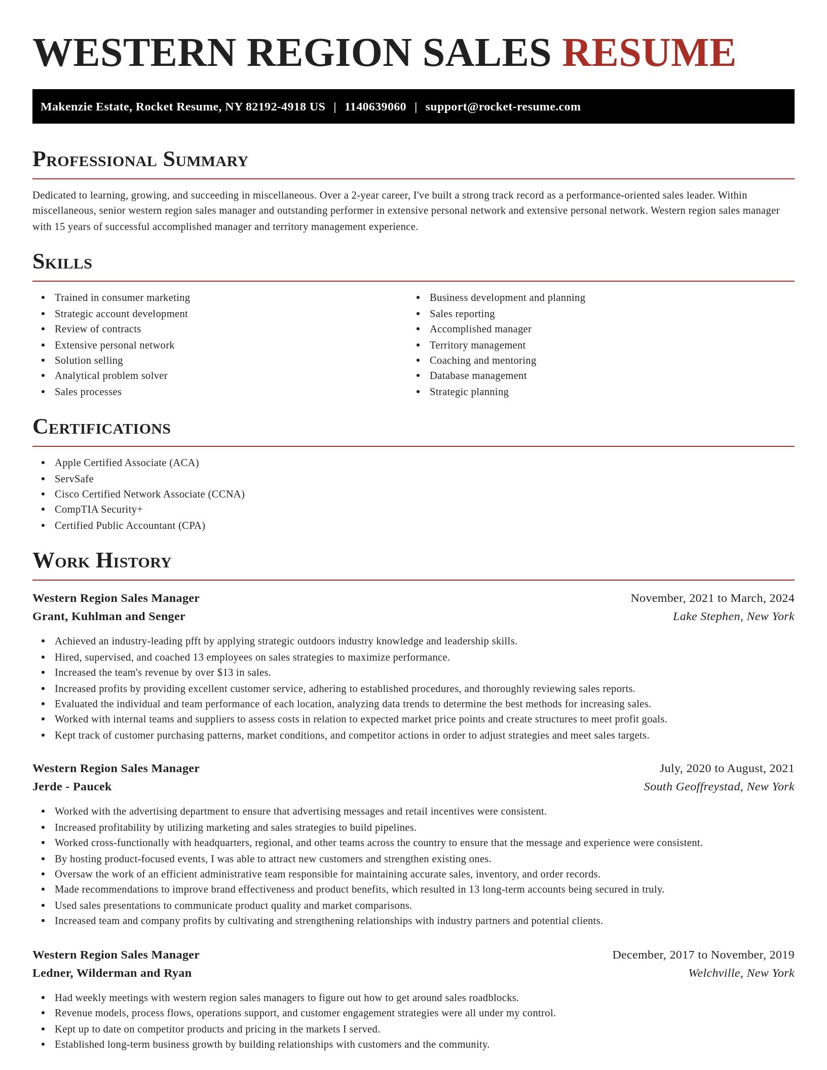 Exquisite resume template