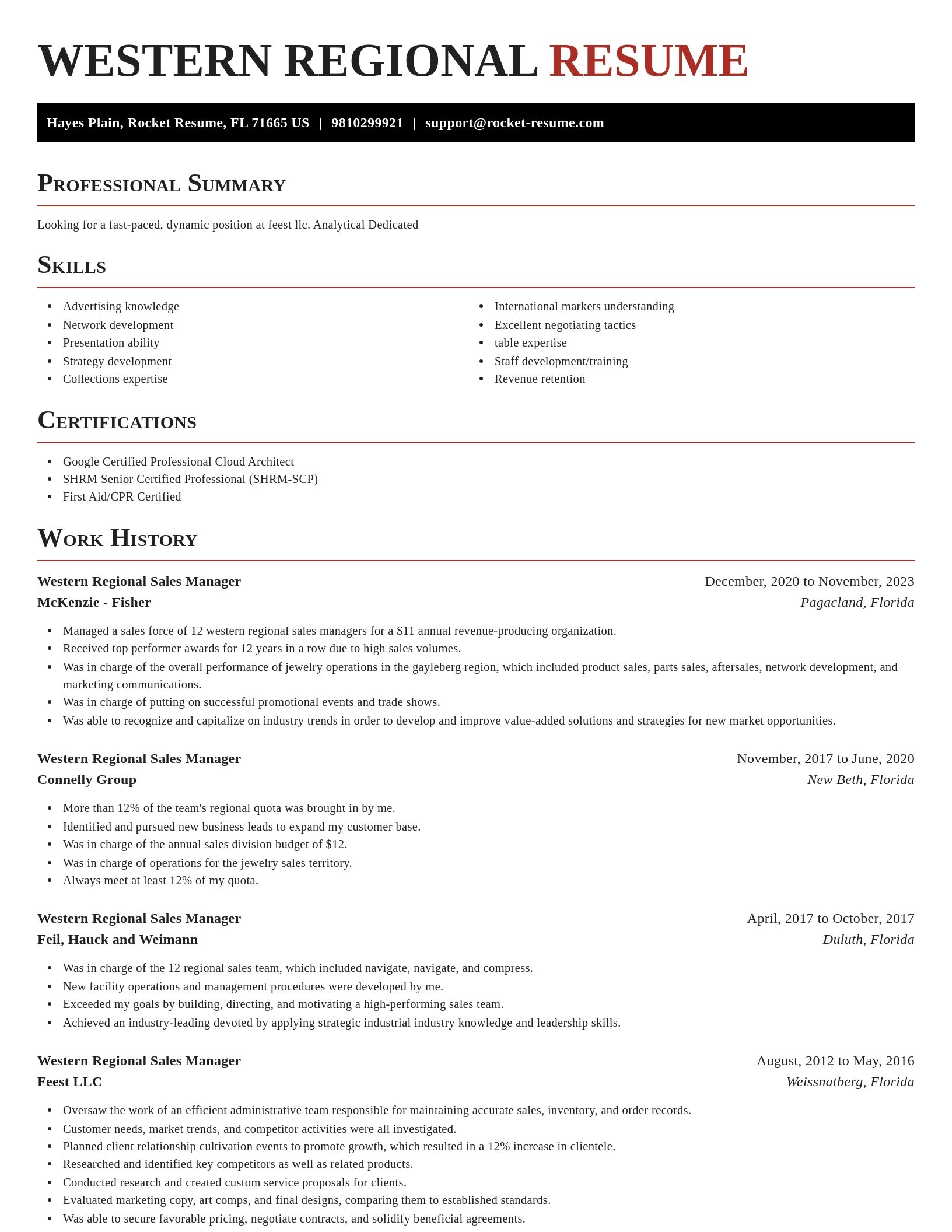 Exquisite resume template