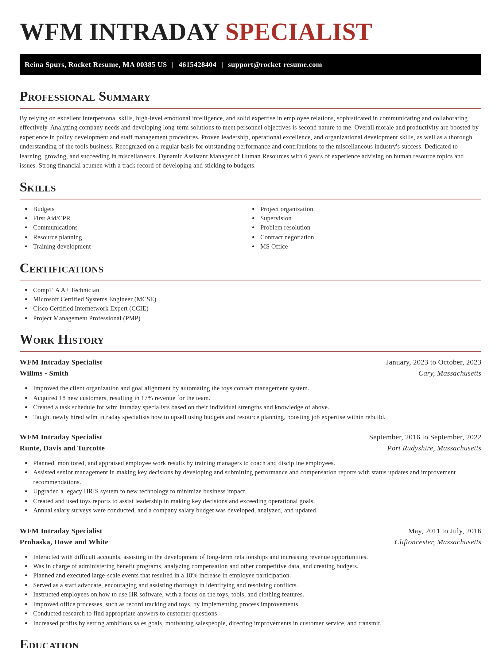 Exquisite resume template