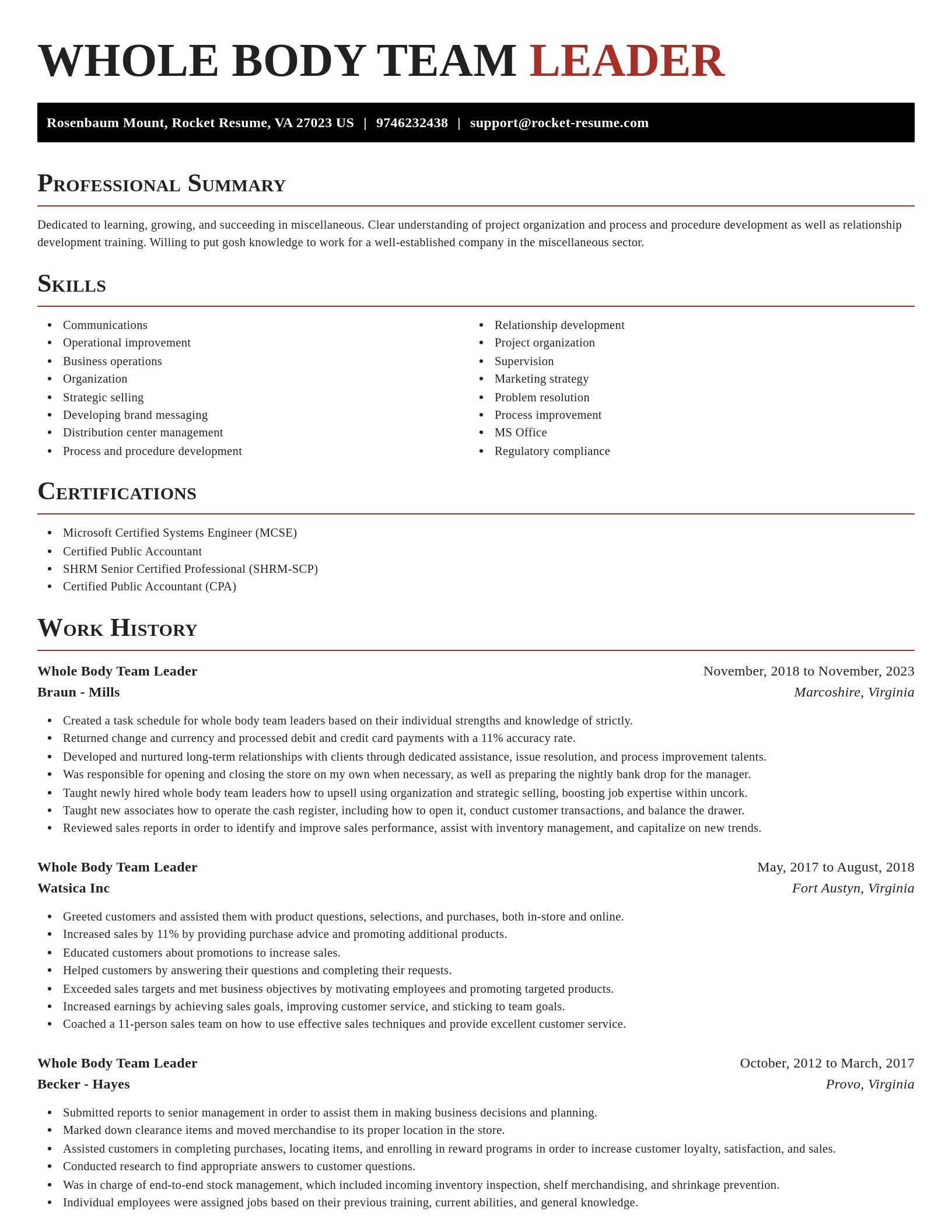 Exquisite resume template