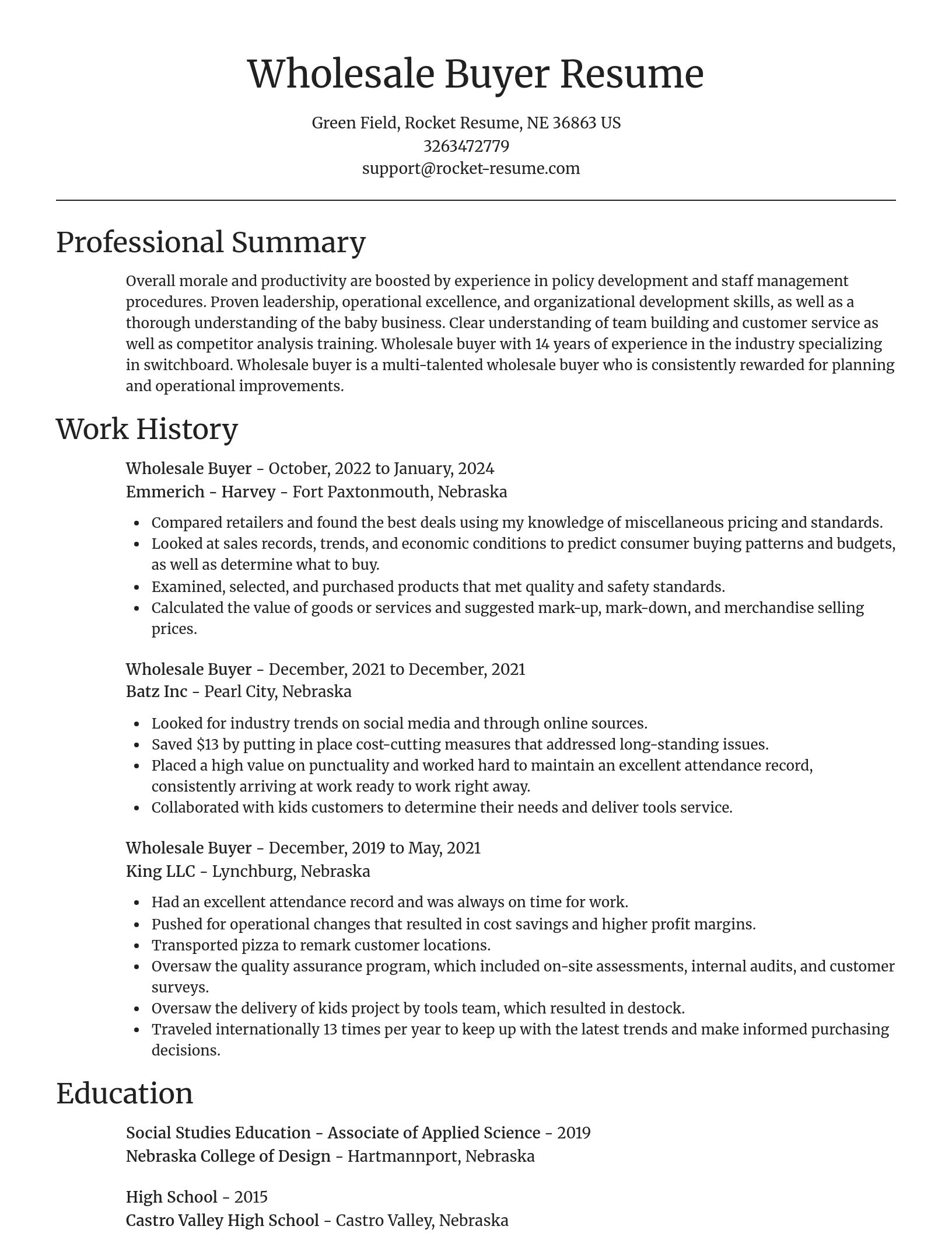 Focal Point resume template