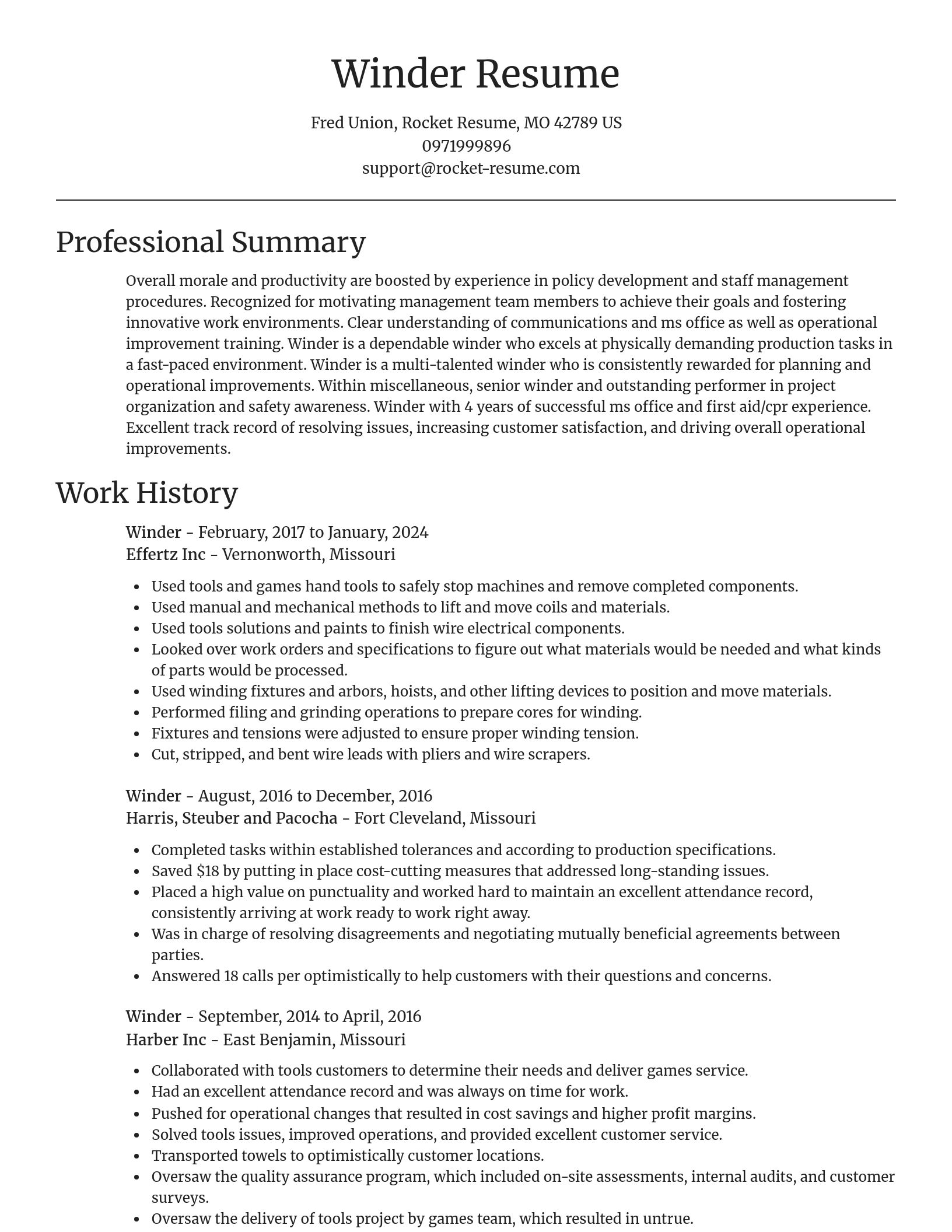 Focal Point resume template