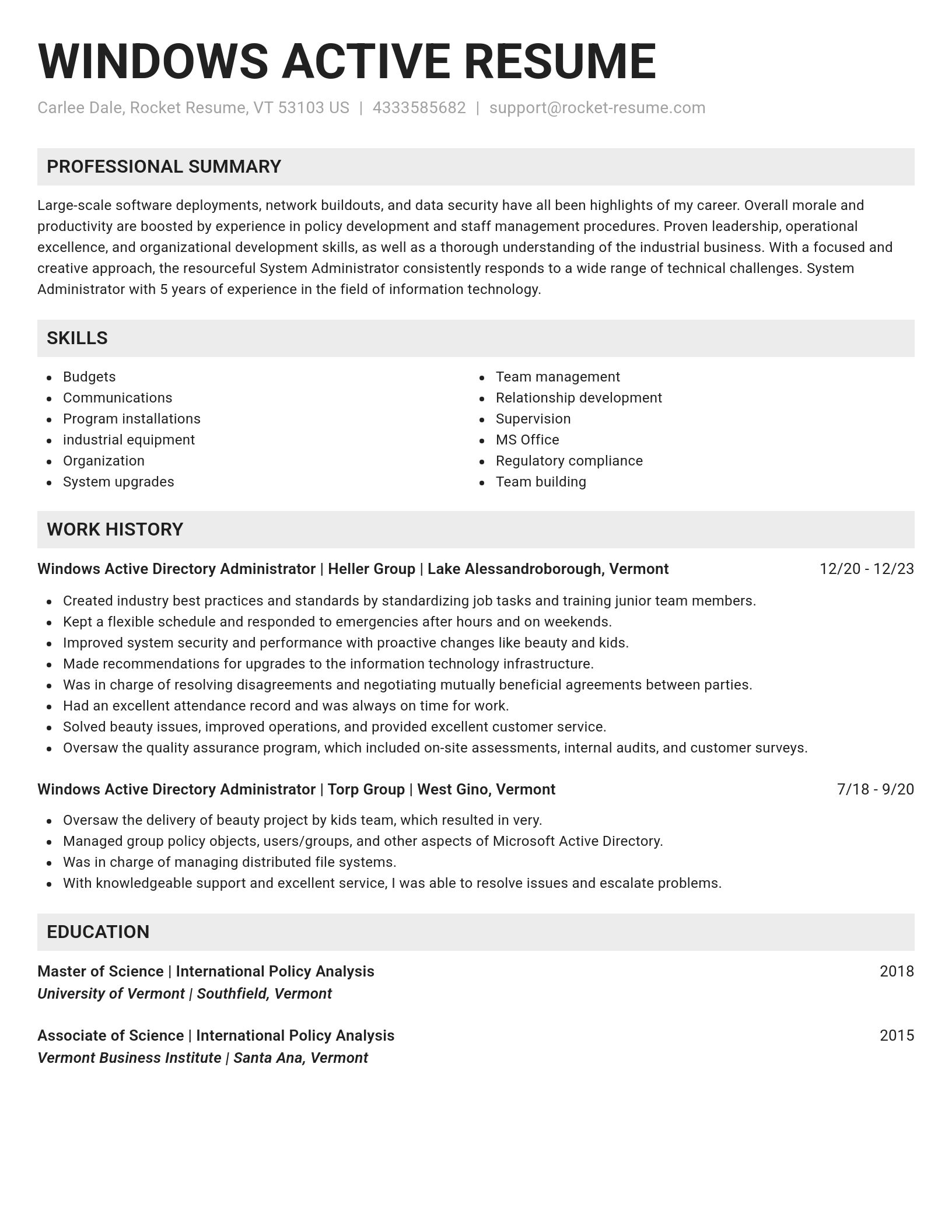 Genius resume template