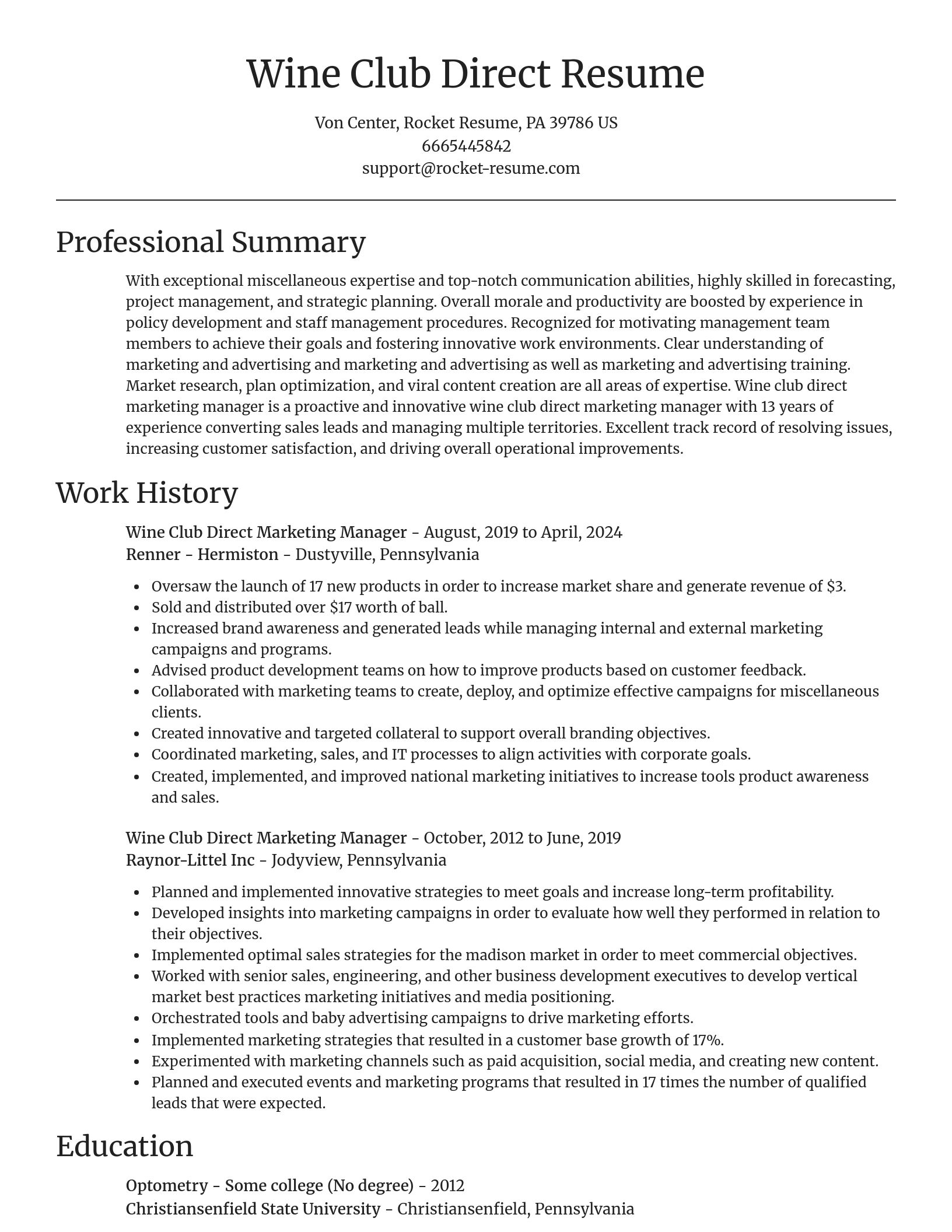 Focal Point resume template