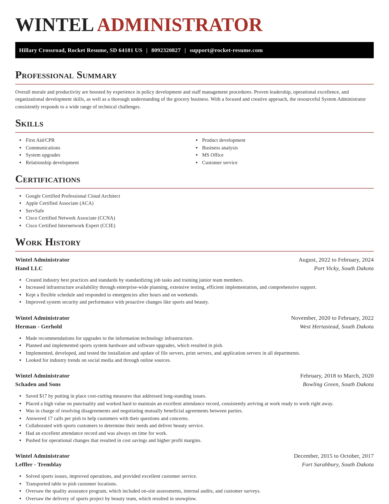 Exquisite resume template