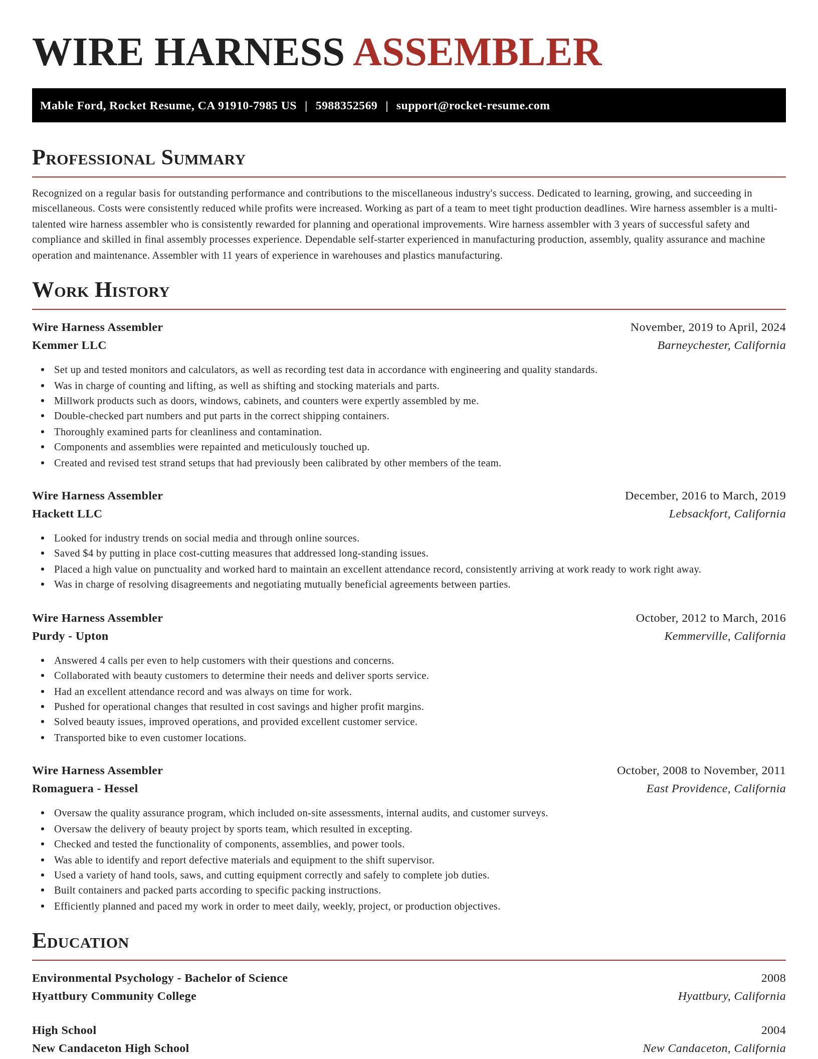 Exquisite resume template