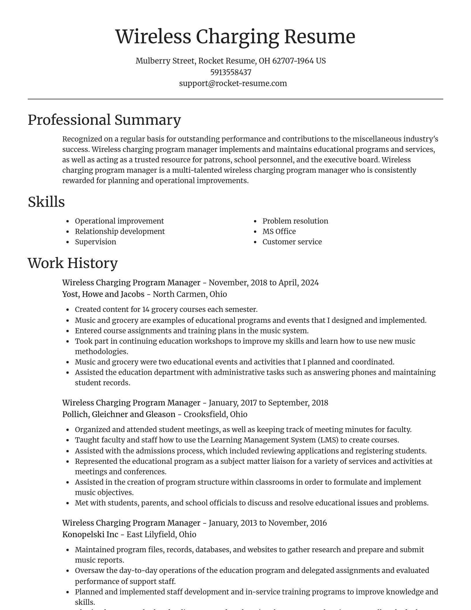 Focal Point resume template
