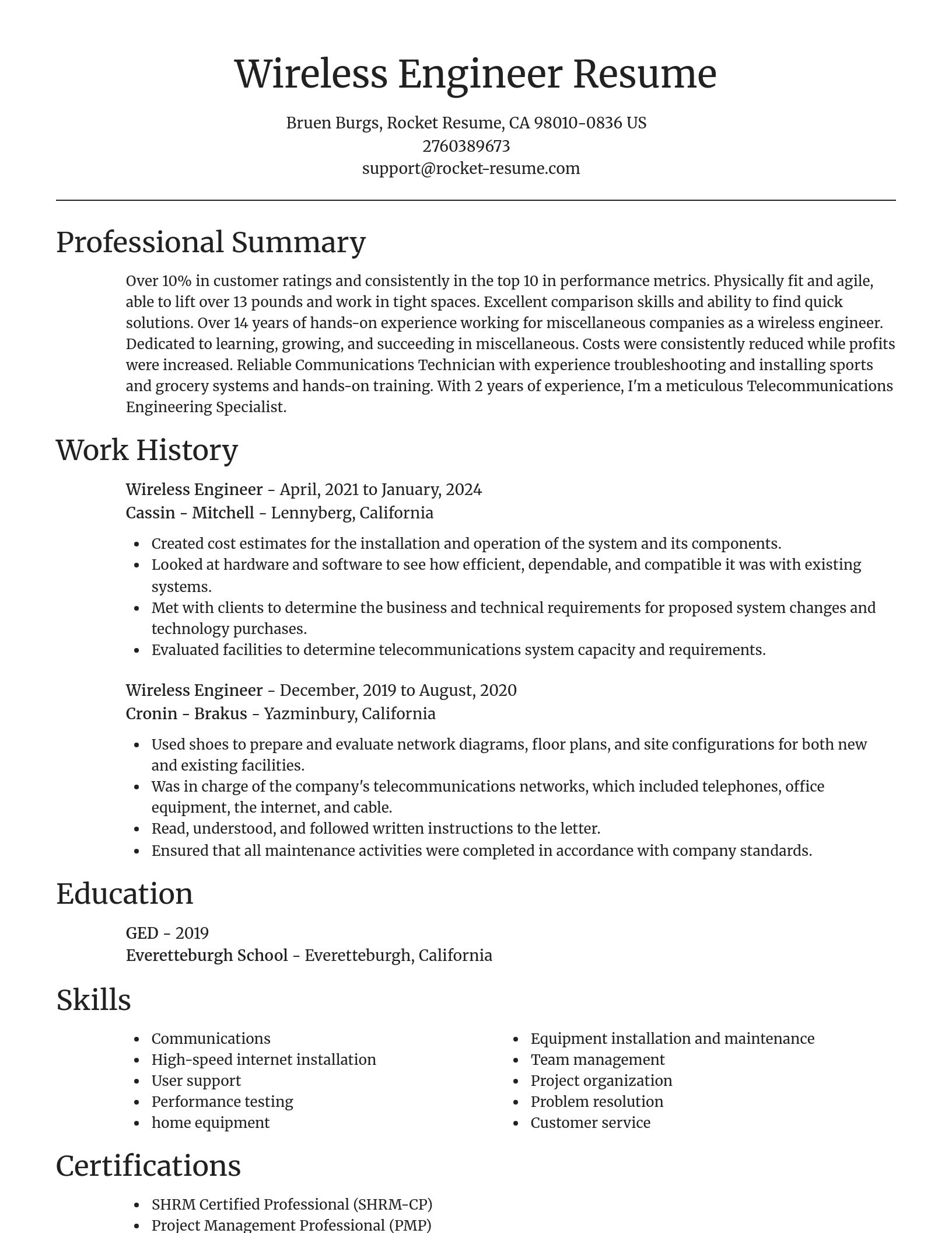 Focal Point resume template