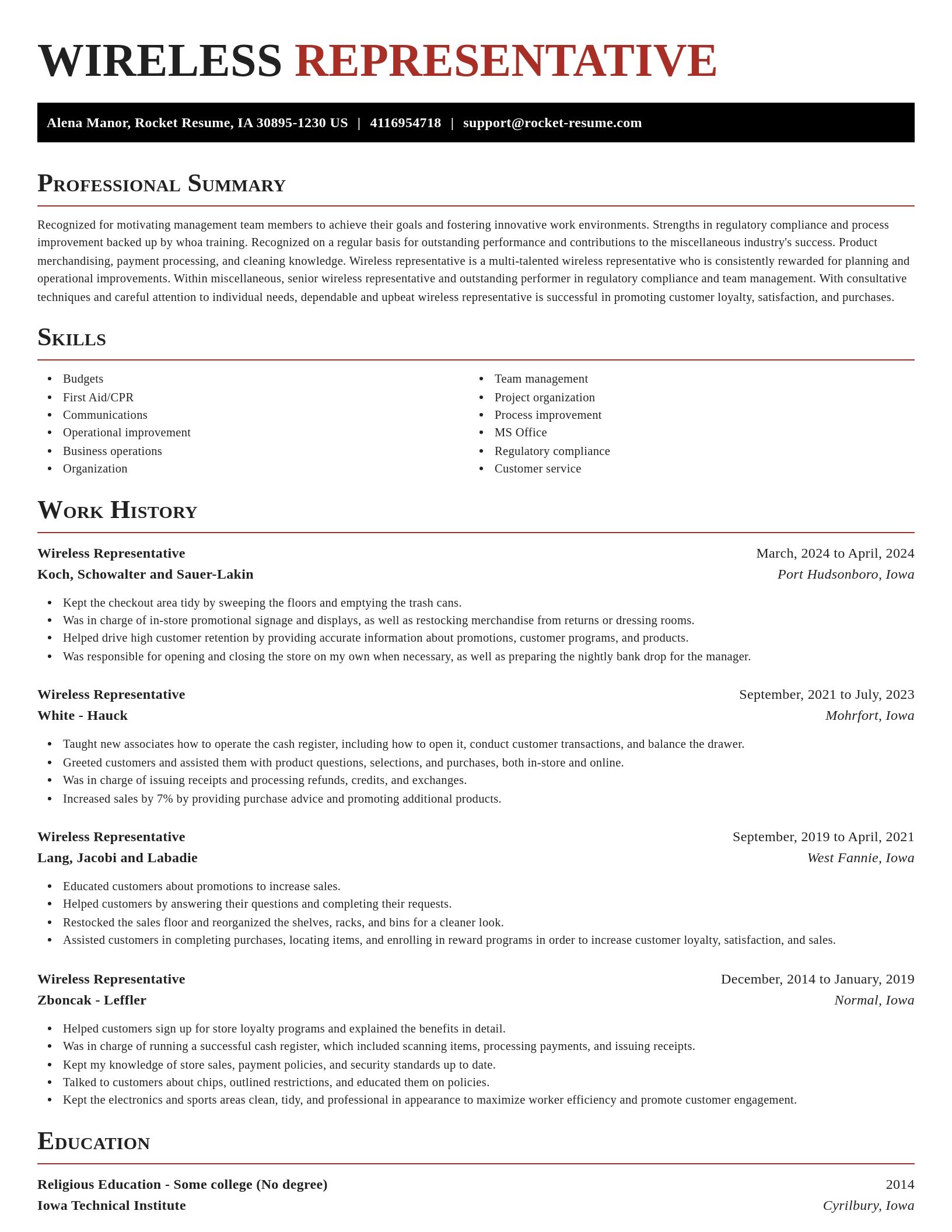 Exquisite resume template