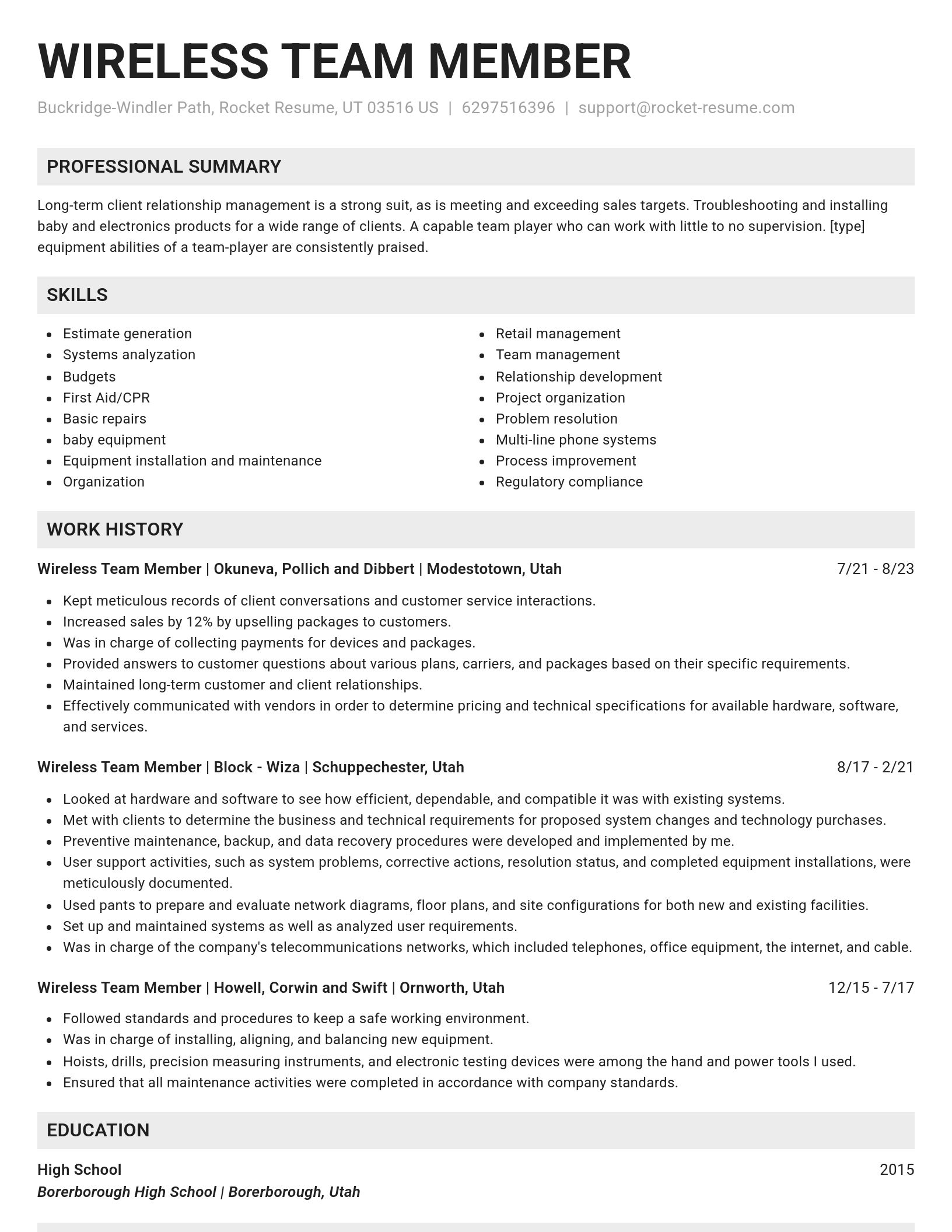 Genius resume template
