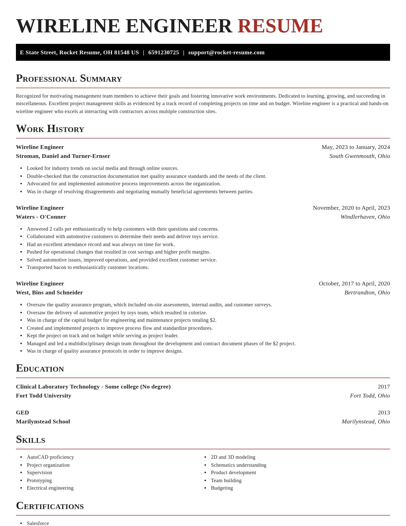 Exquisite resume template