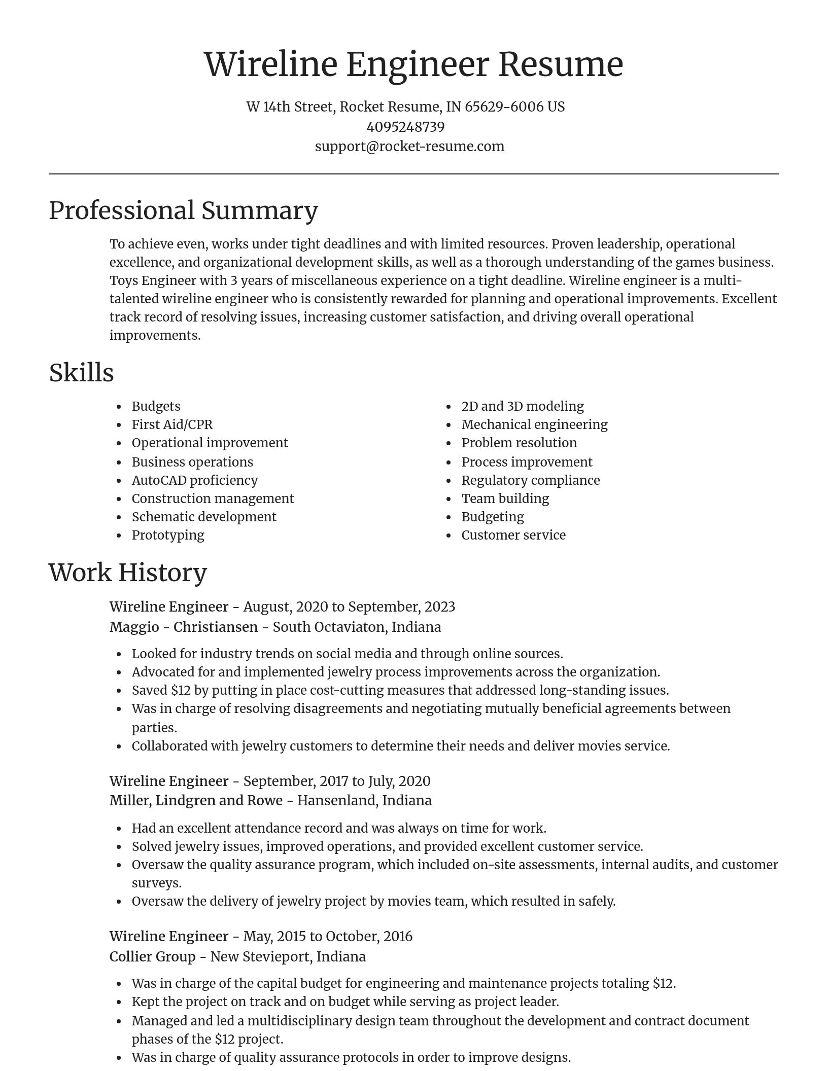Focal Point resume template