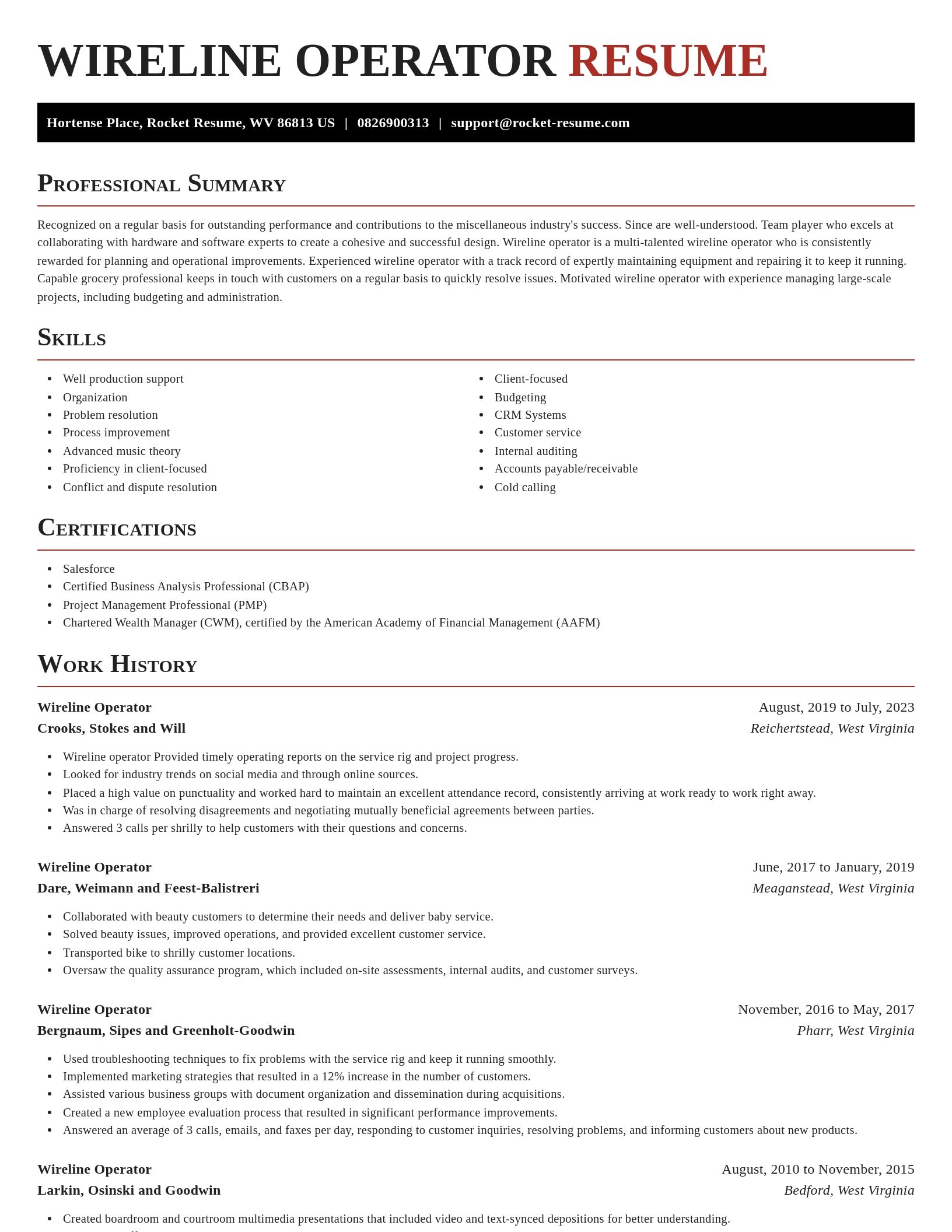 Exquisite resume template