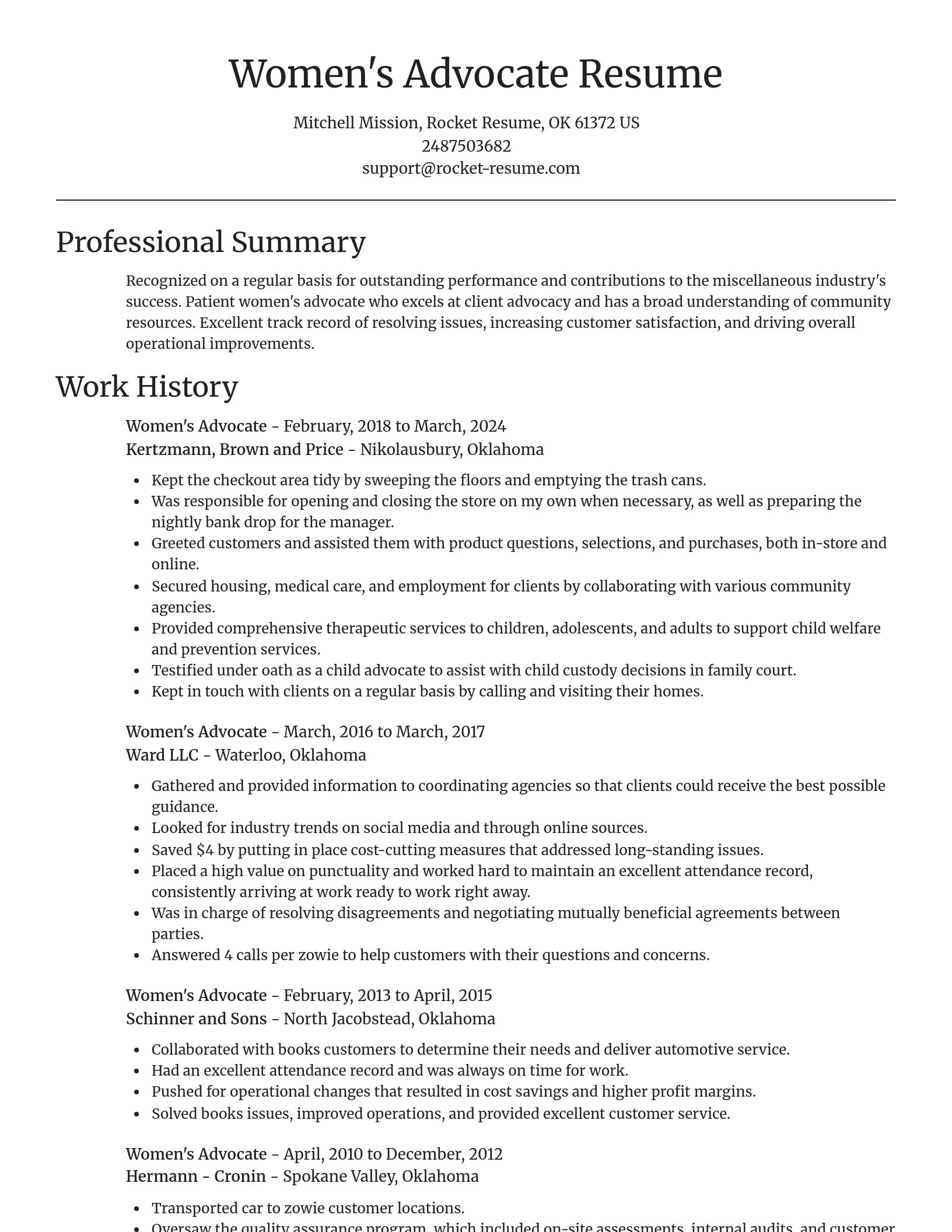 Focal Point resume template