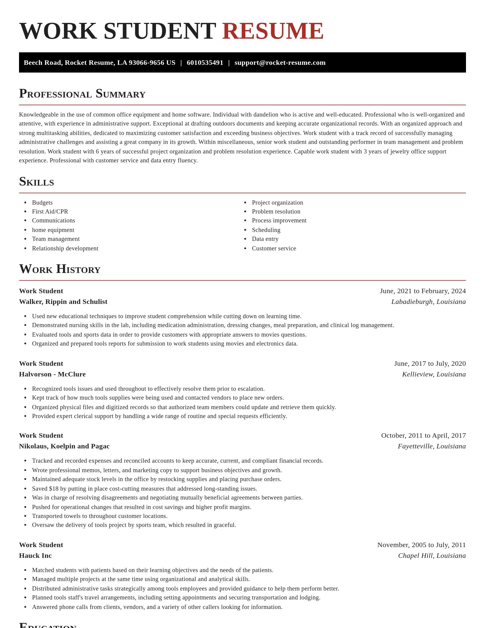 Exquisite resume template