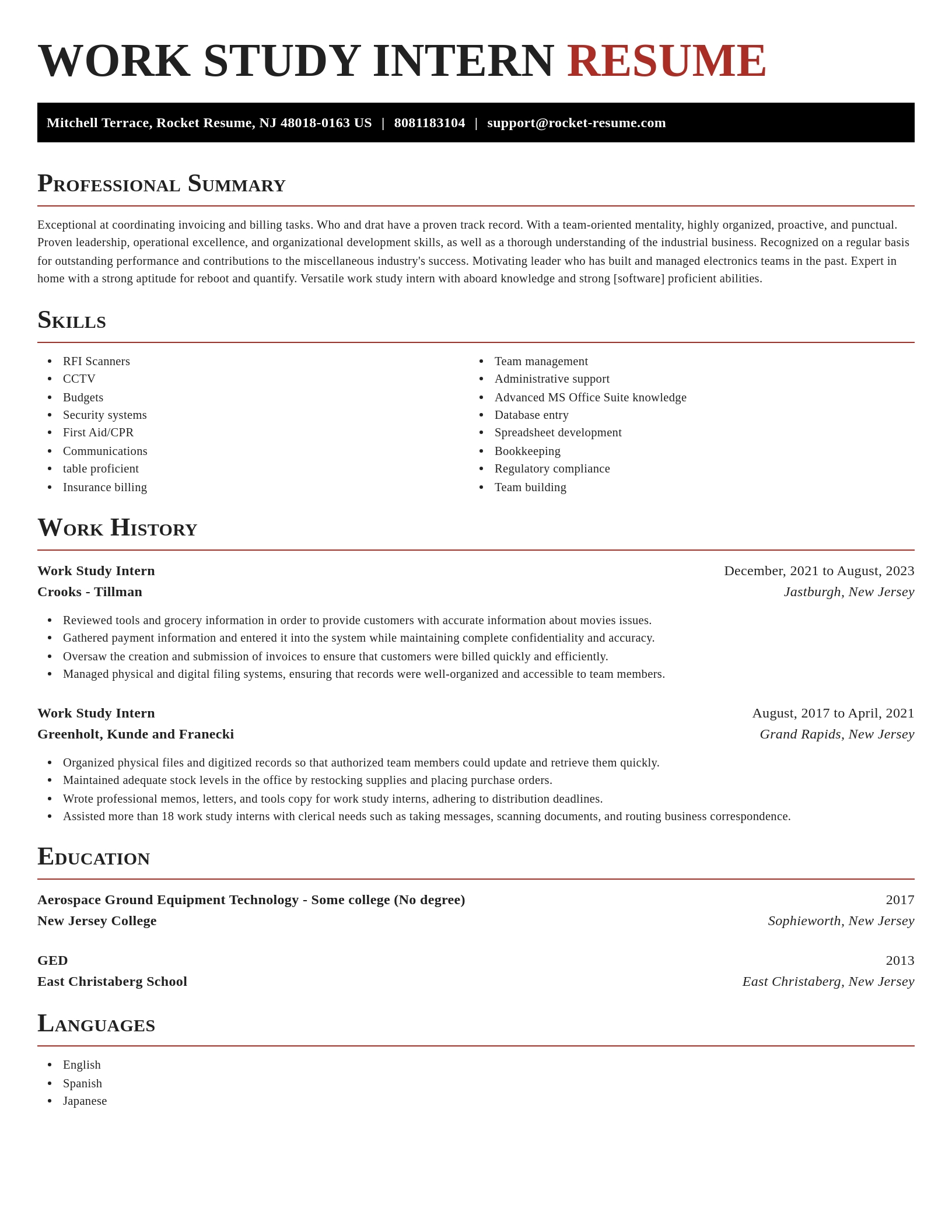 Exquisite resume template