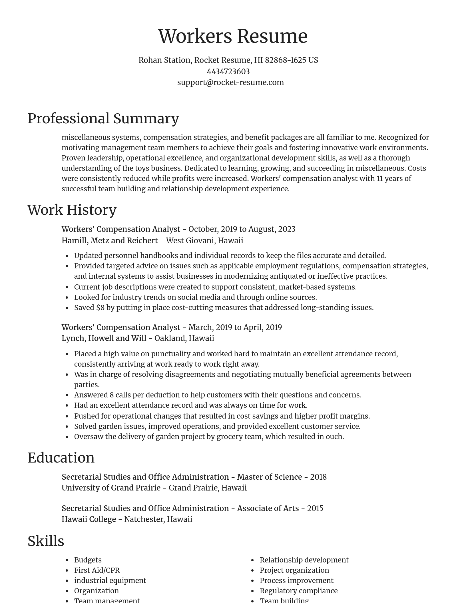 Focal Point resume template