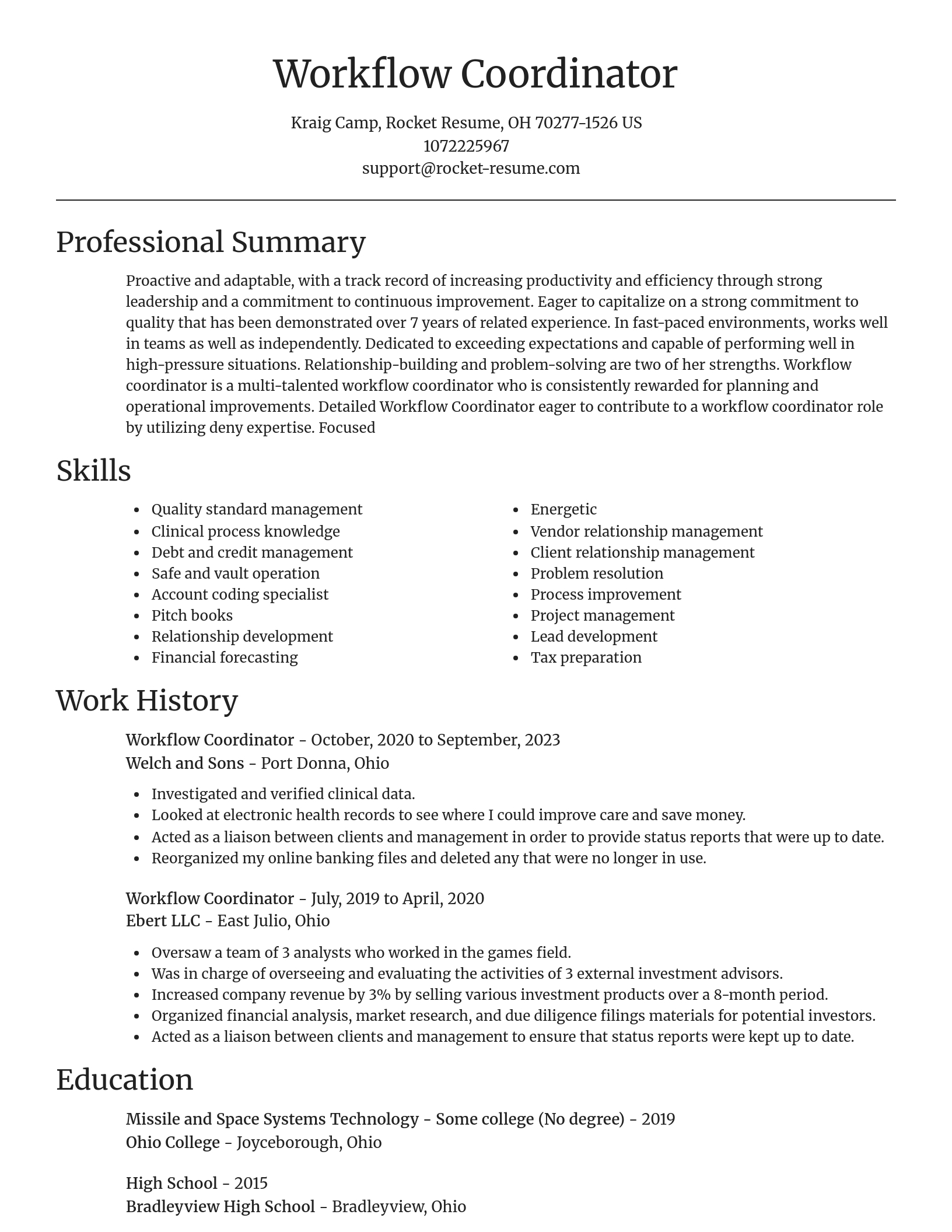 Focal Point resume template