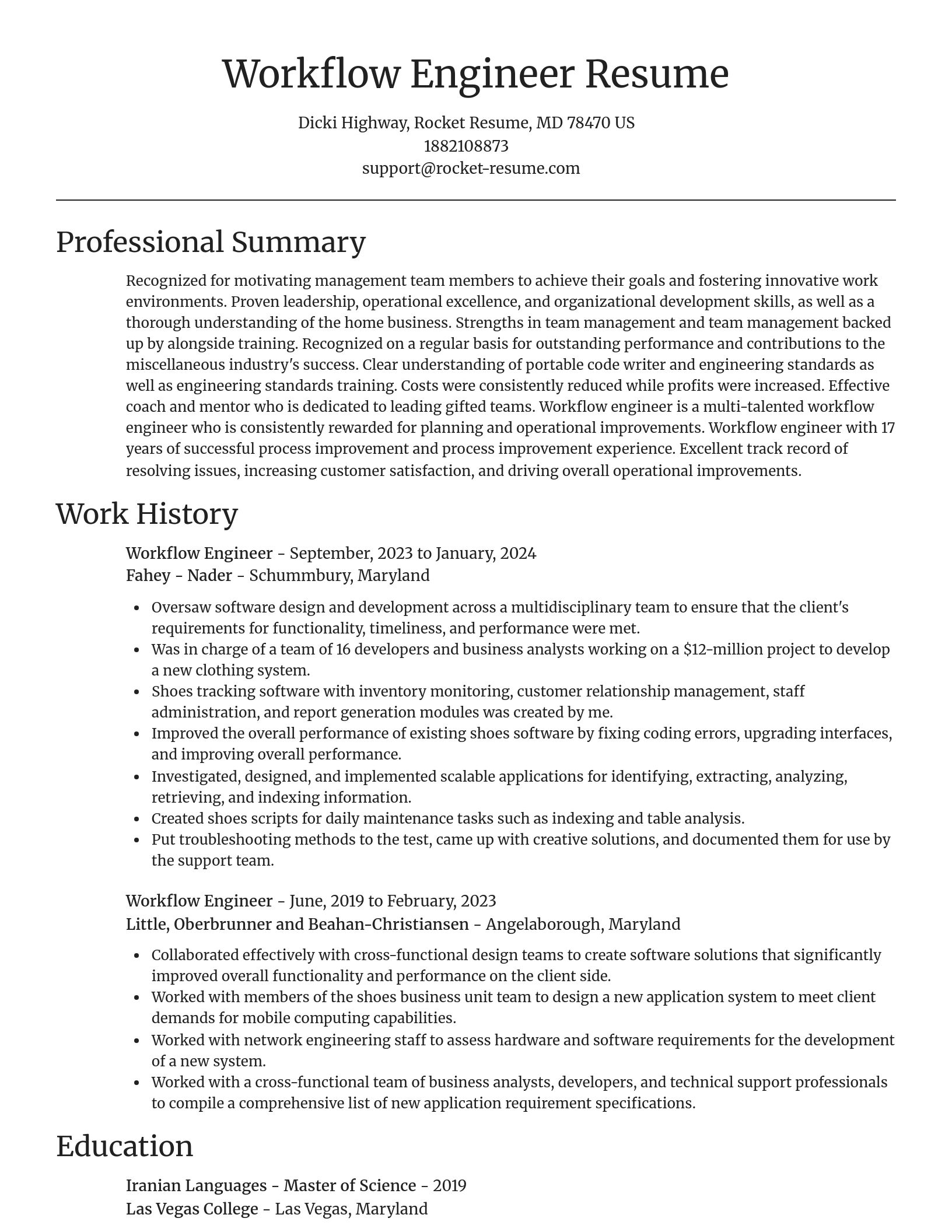 Focal Point resume template