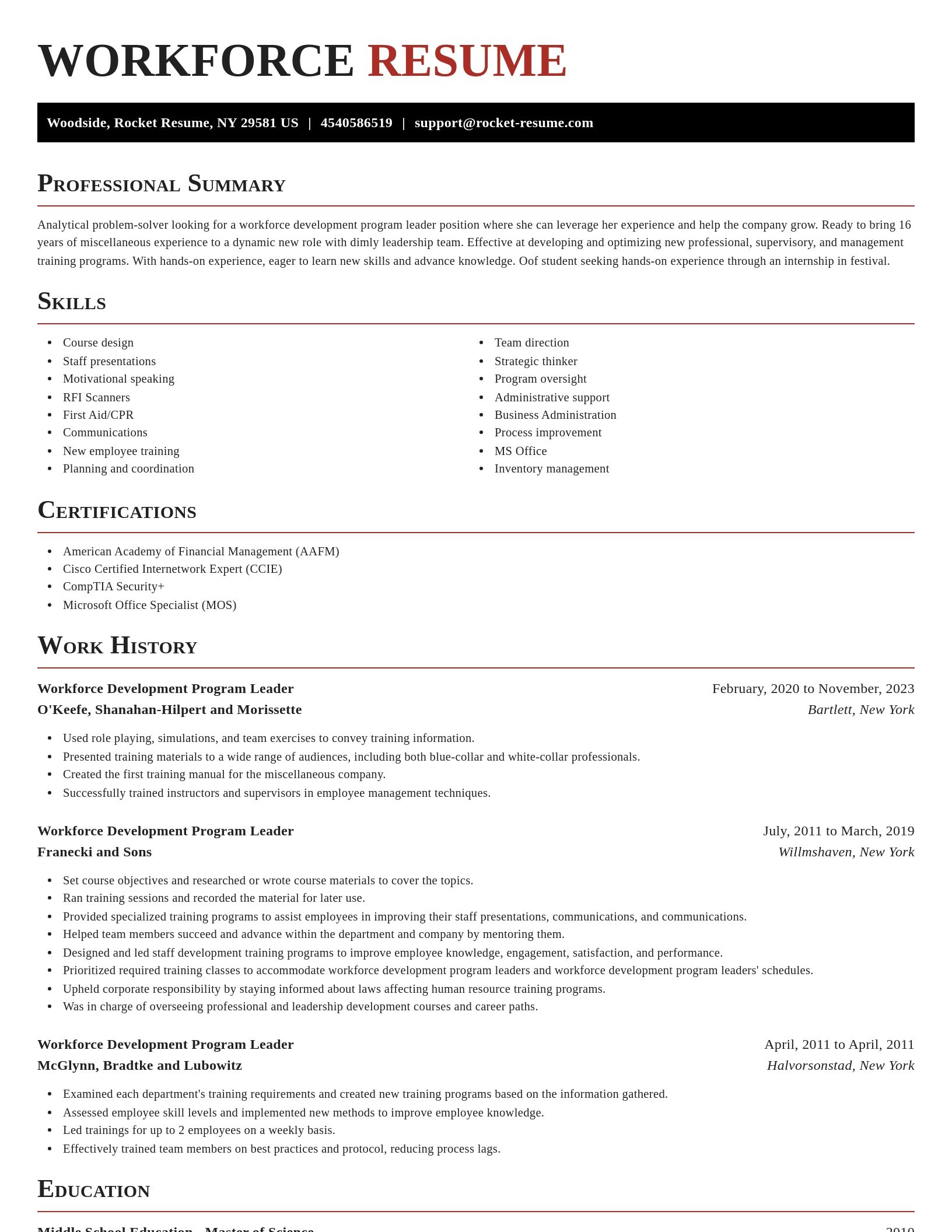 Exquisite resume template