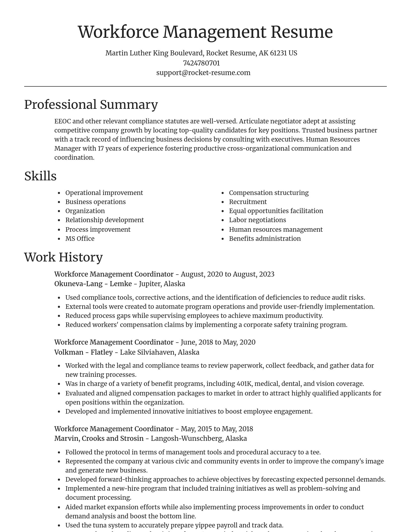 Focal Point resume template