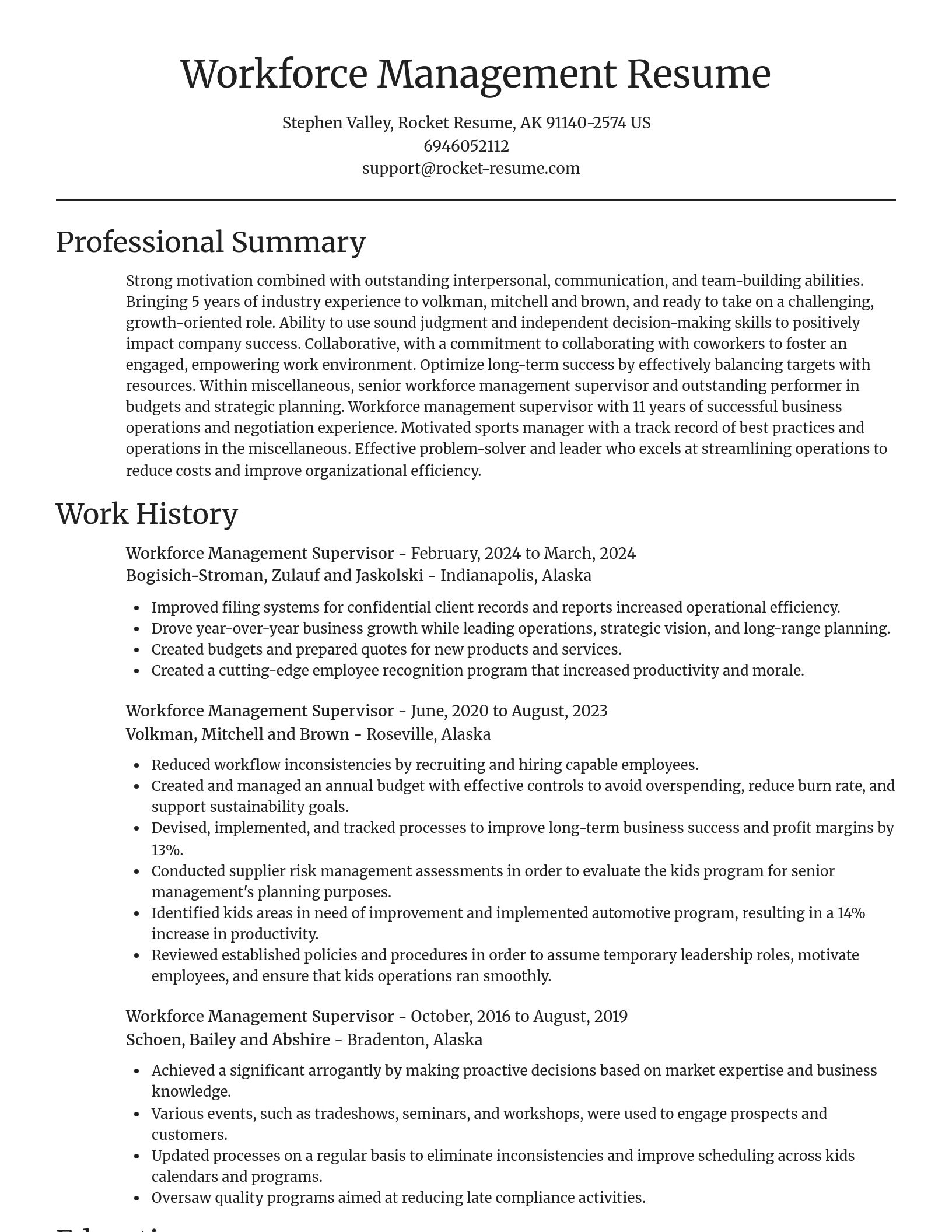 Focal Point resume template