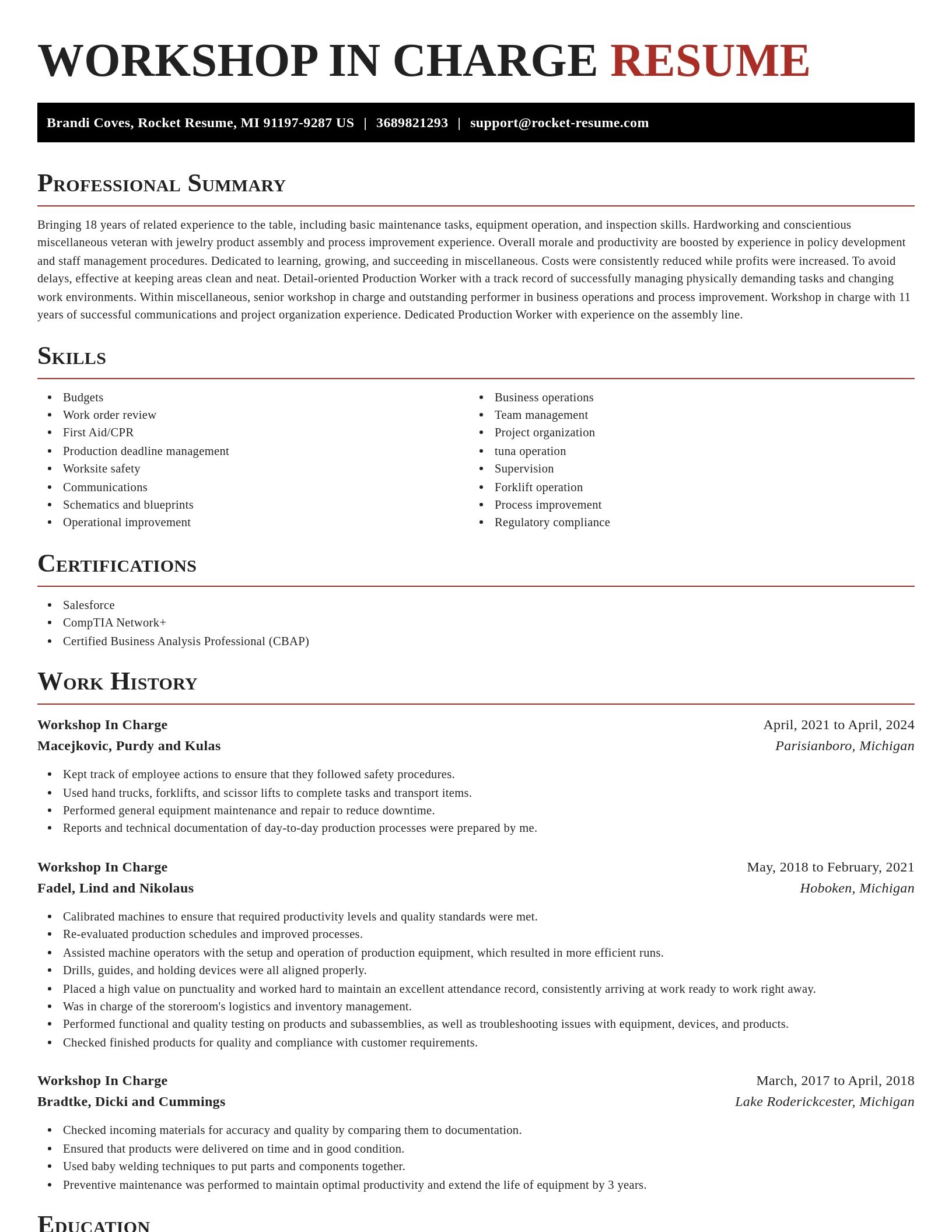 Exquisite resume template