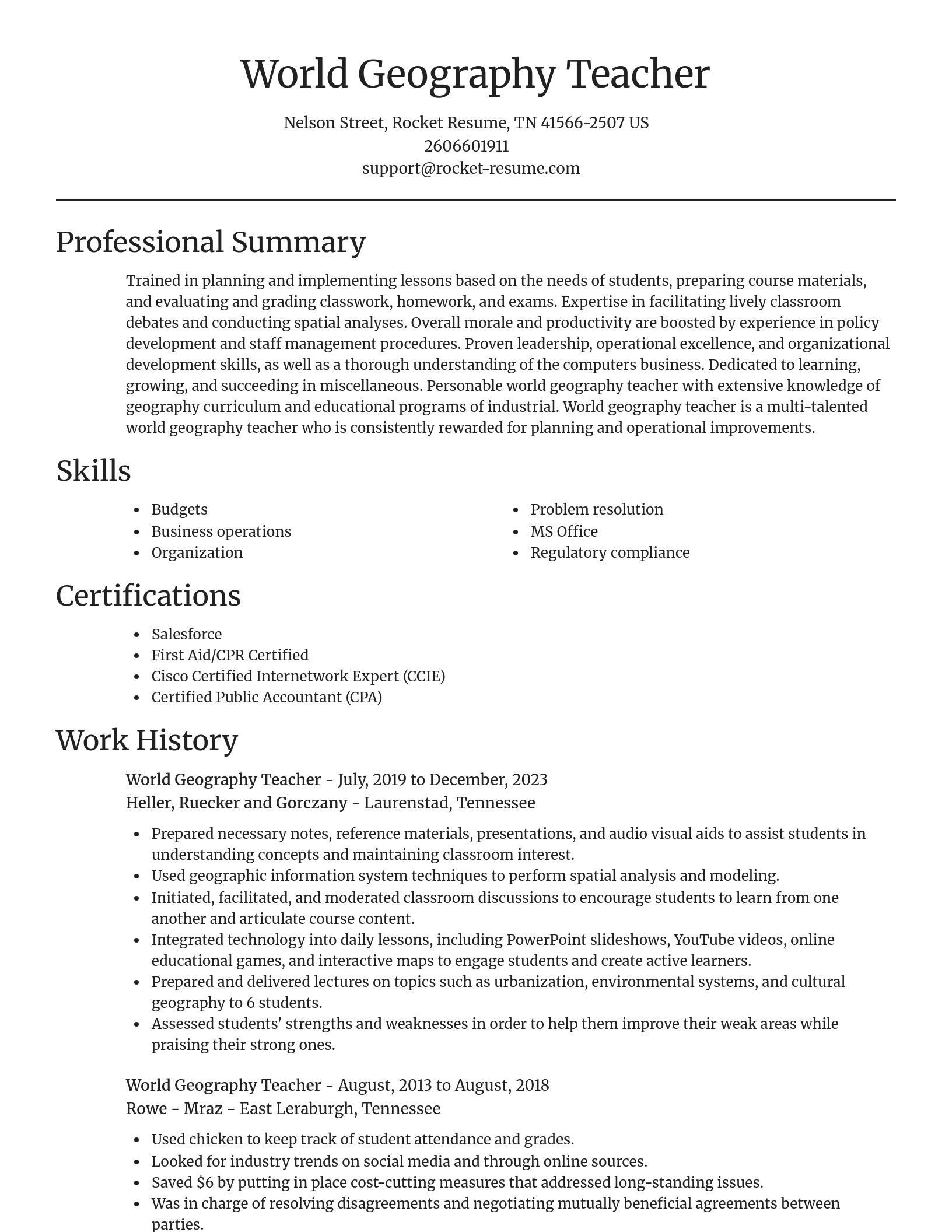 Focal Point resume template