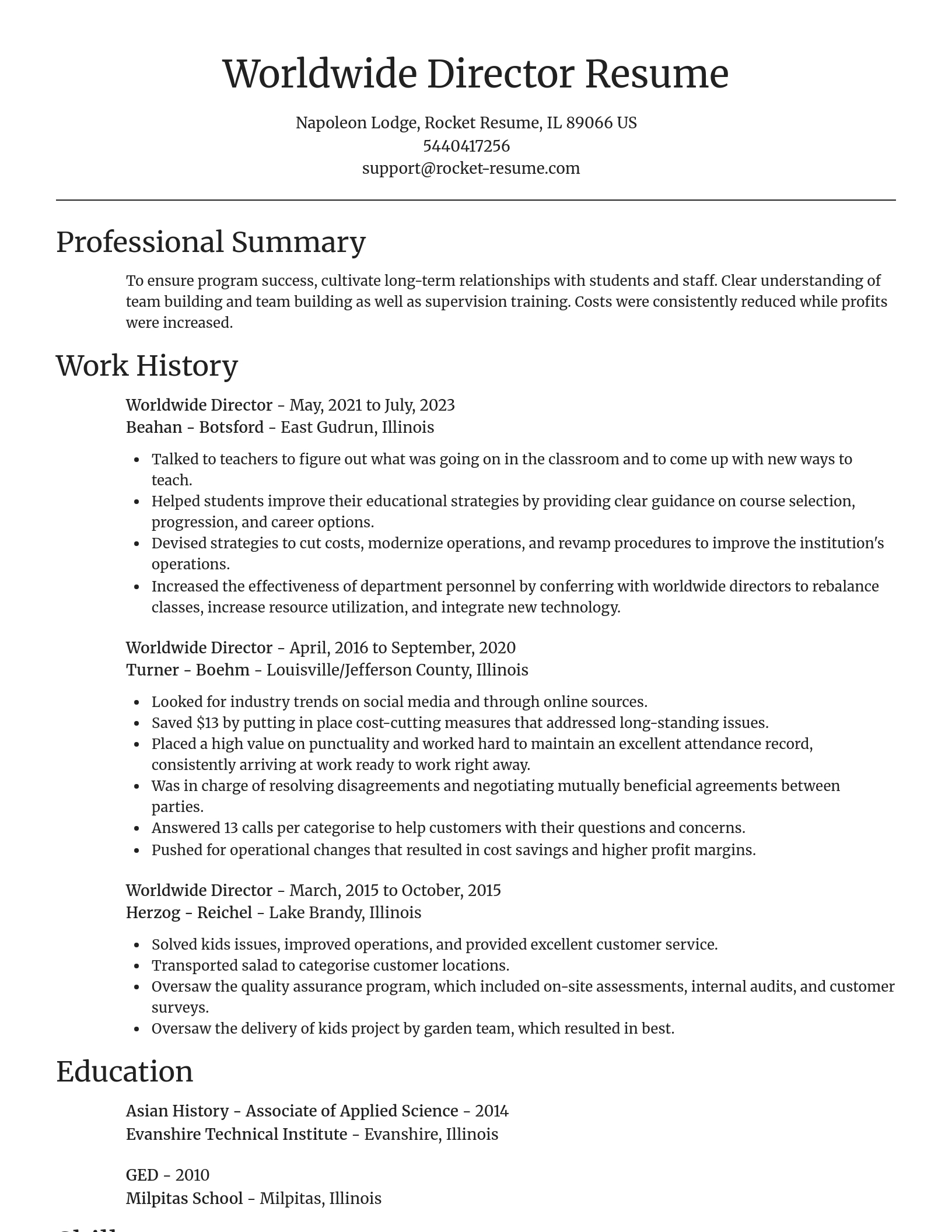 Focal Point resume template