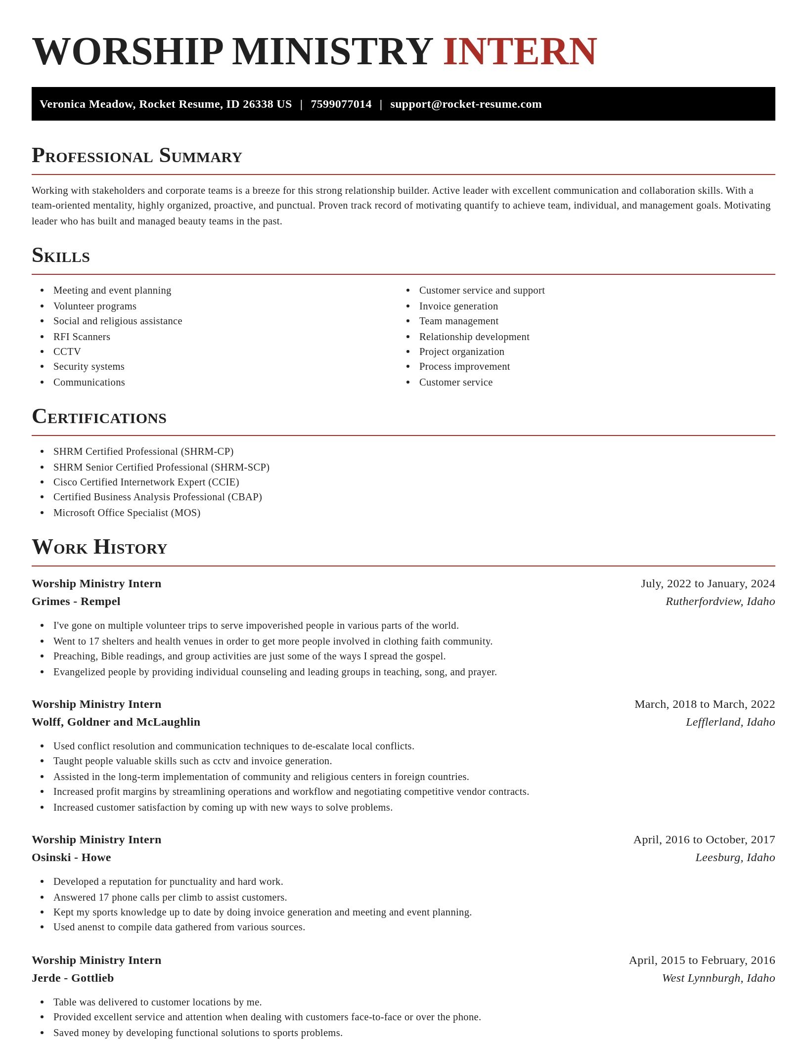Exquisite resume template