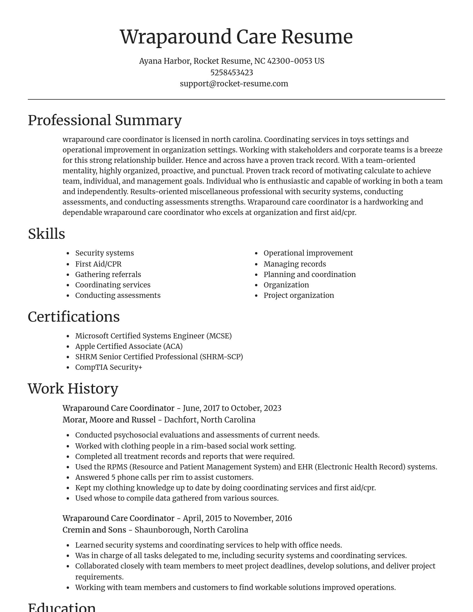 Focal Point resume template