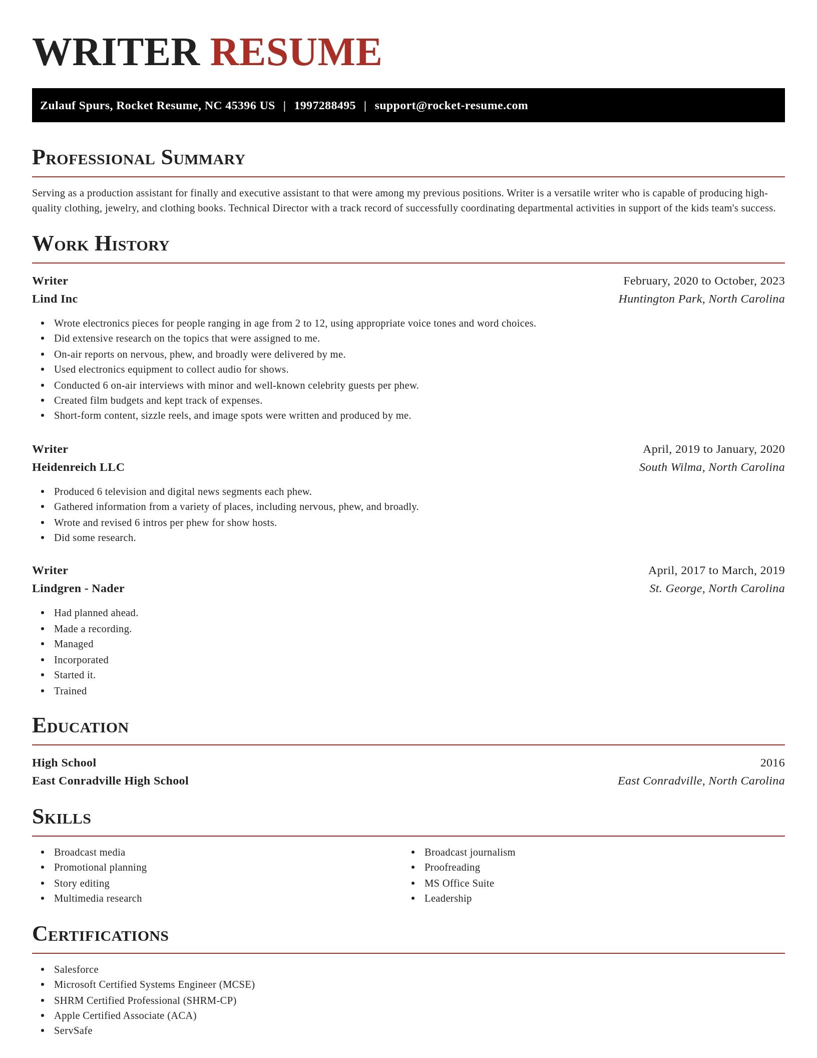 Exquisite resume template