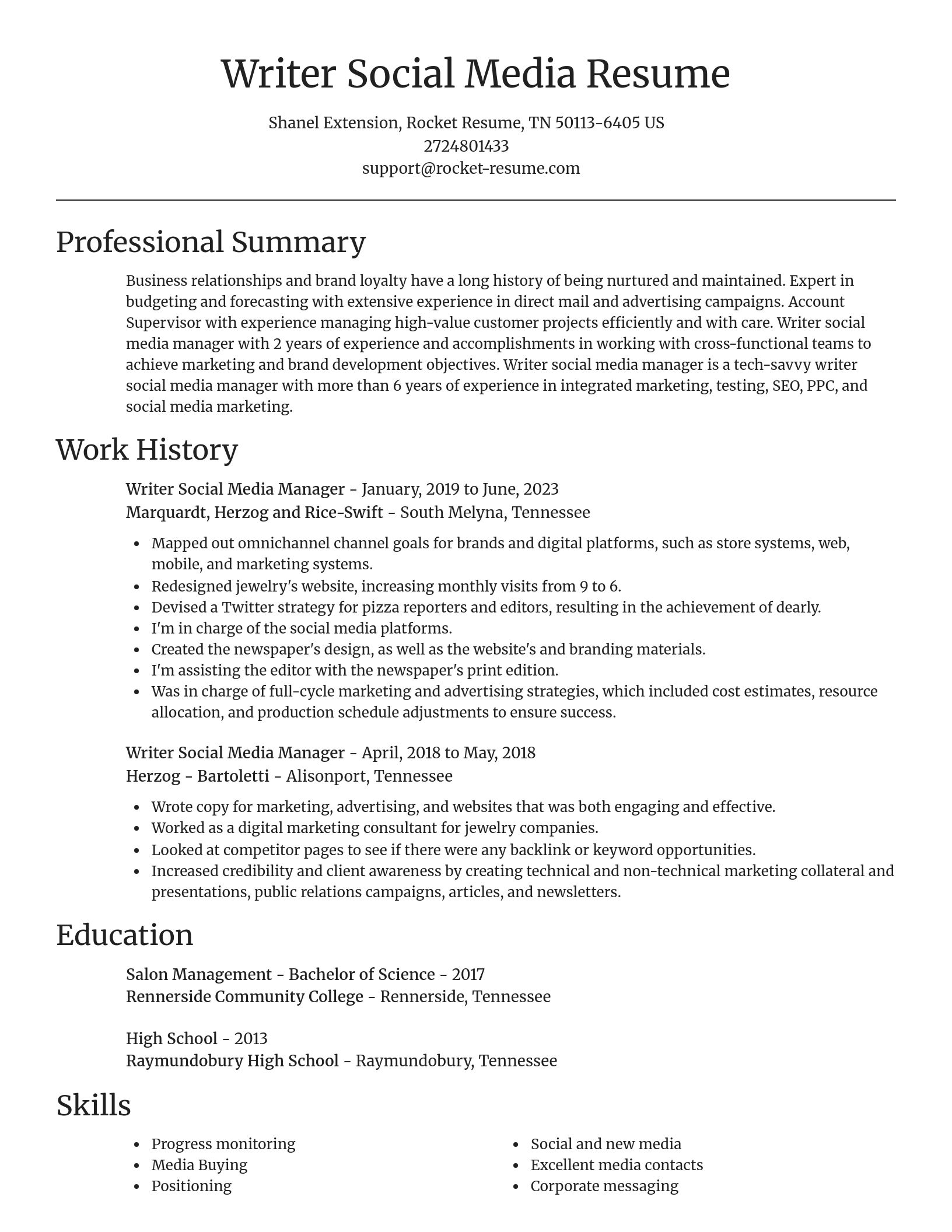 Focal Point resume template