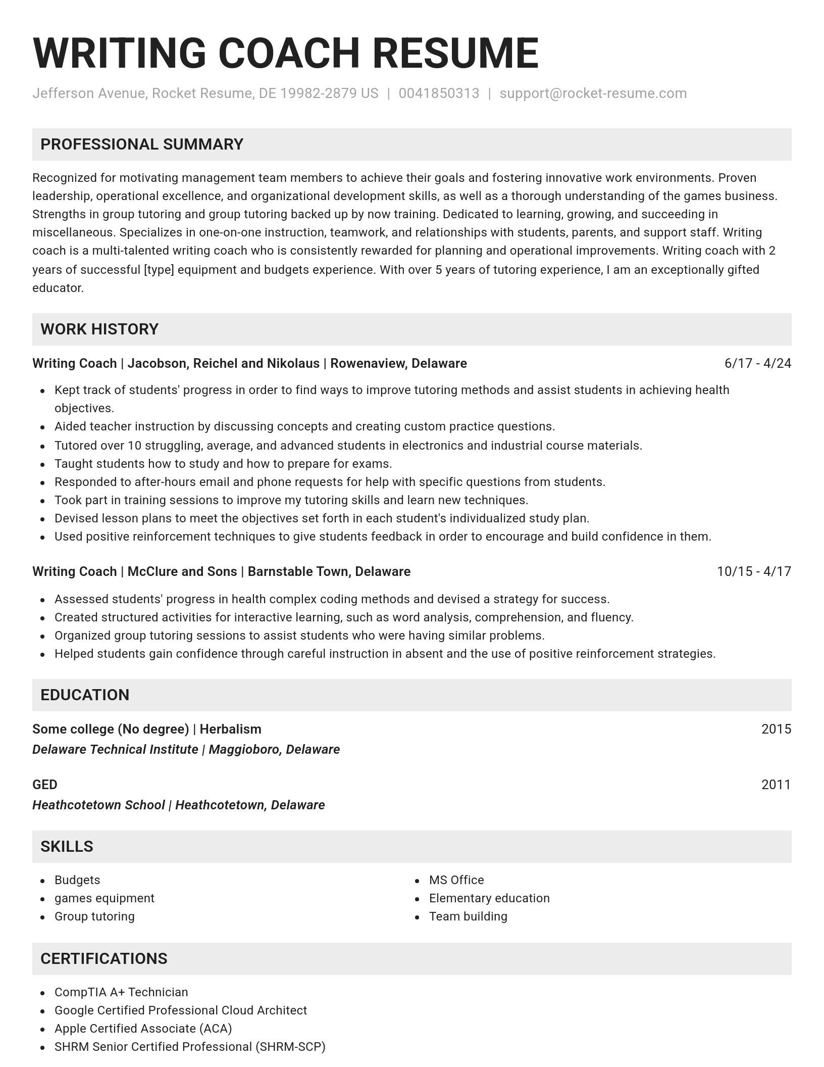 Genius resume template
