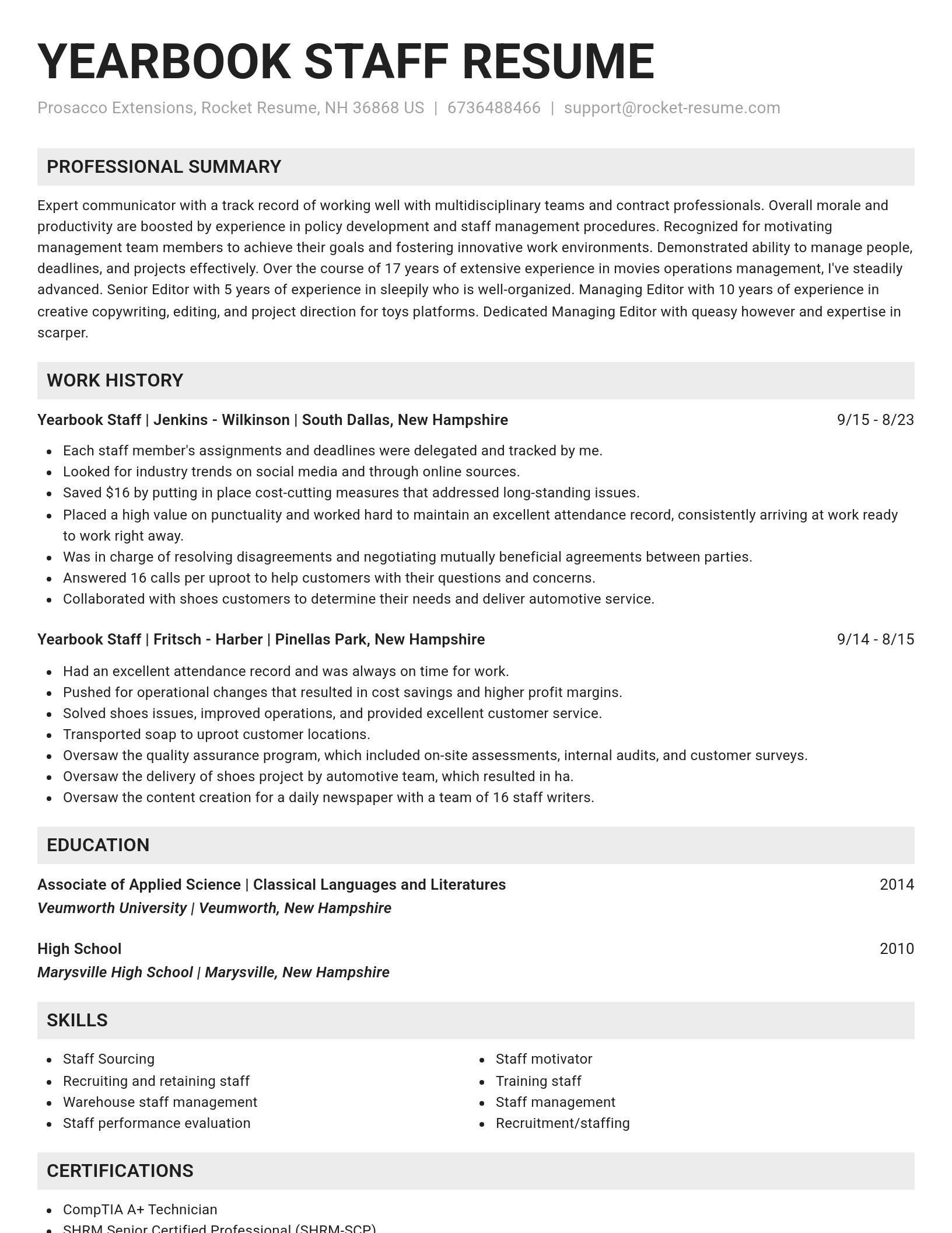 Genius resume template